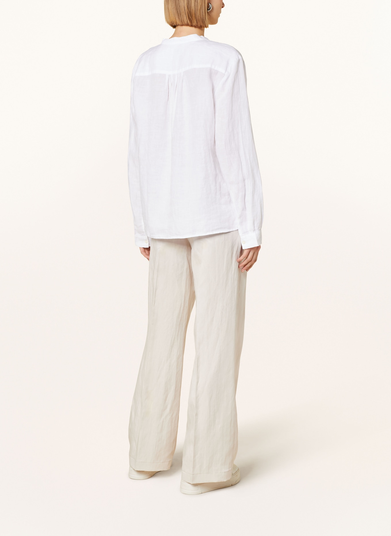 Marc O'Polo Shirt blouse made of linen, Color: WHITE (Image 3)