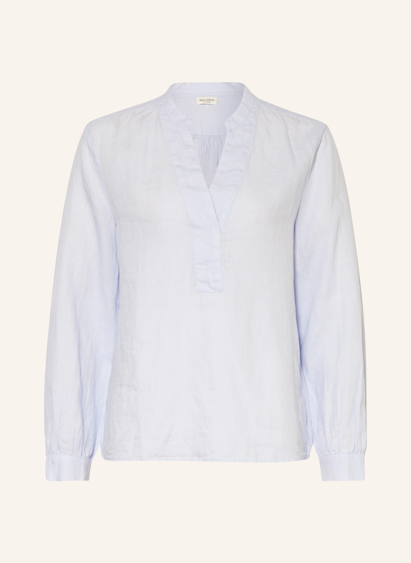 Marc O'Polo Shirt blouse made of linen, Color: LIGHT BLUE (Image 1)