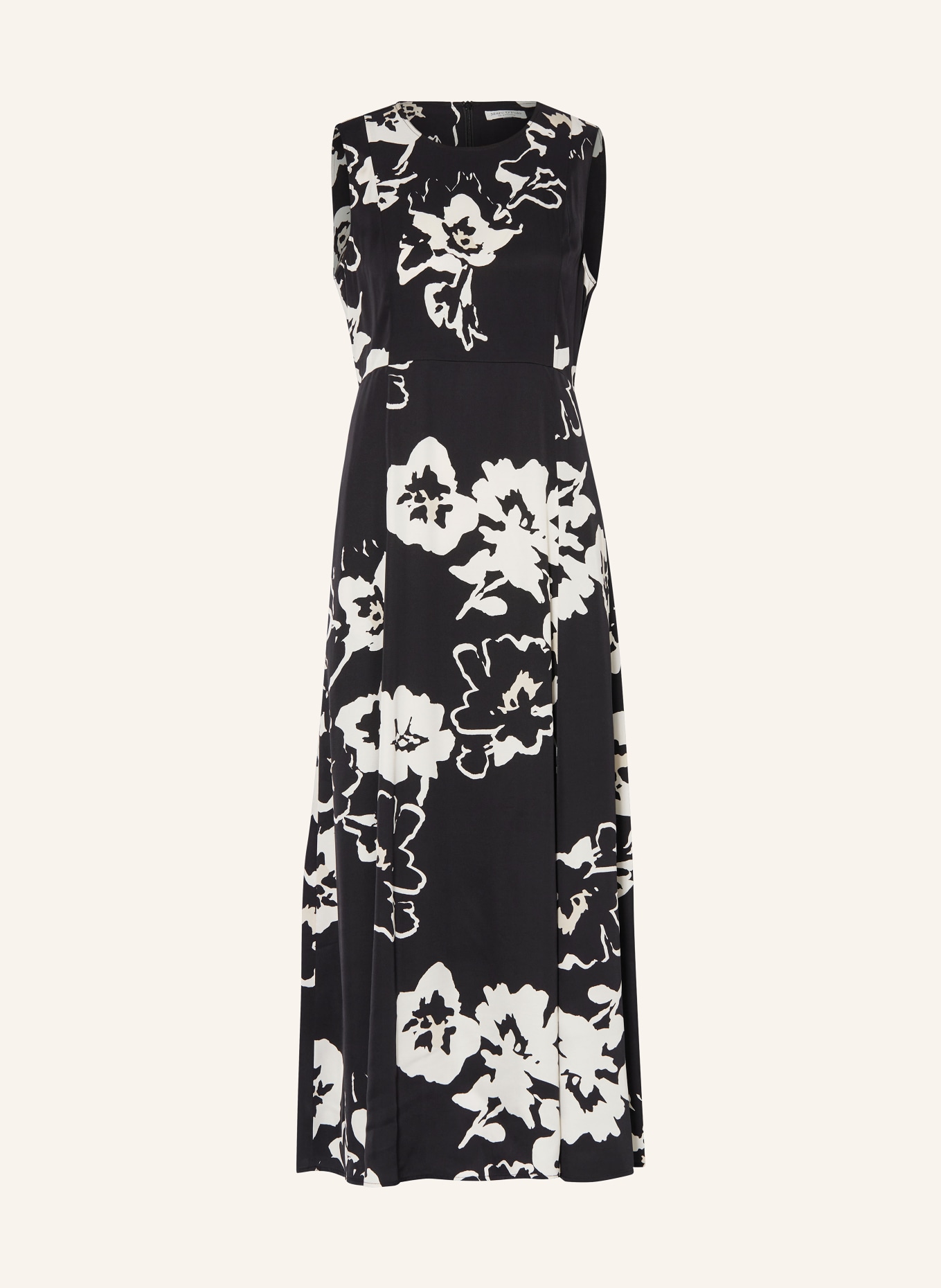 Marc O'Polo Satin dress, Color: BLACK/ CREAM (Image 1)