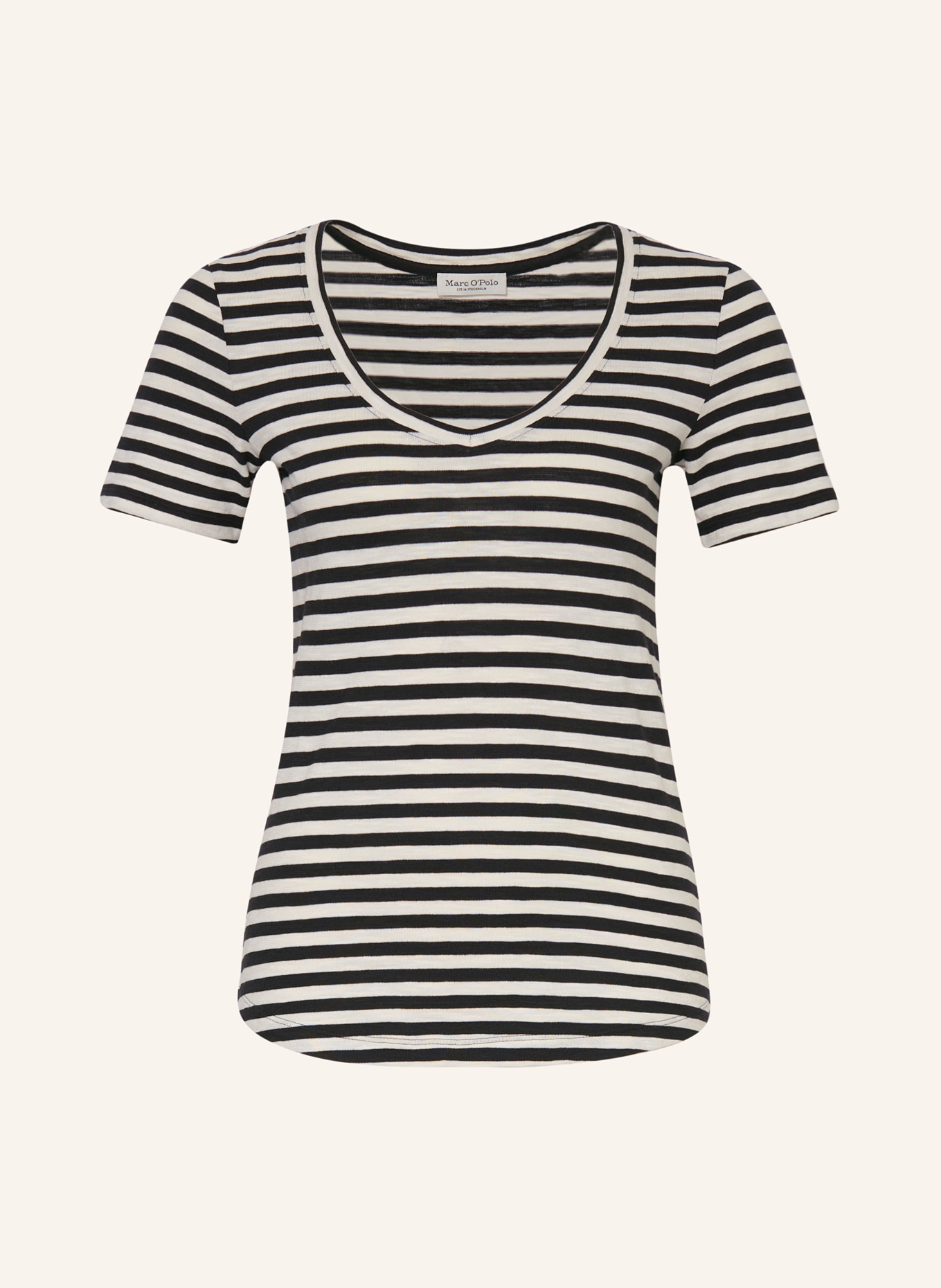 Marc O'Polo T-shirt, Color: BLACK/ WHITE (Image 1)