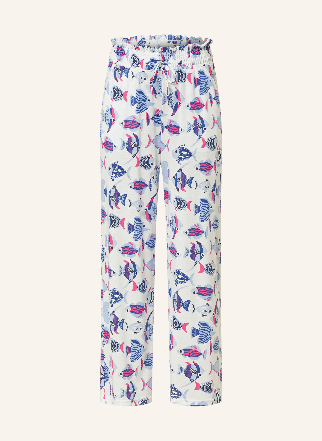 CALIDA Pajama pants, Color: WHITE/ BLUE (Image 1)