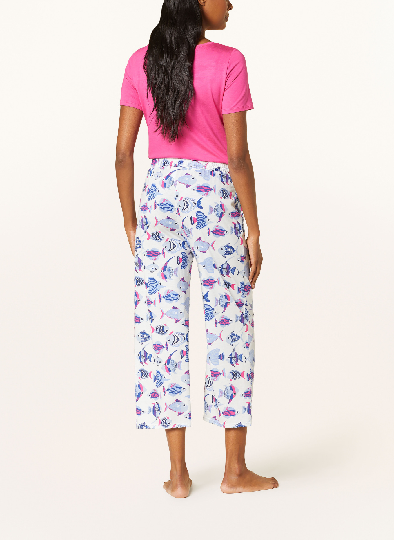 CALIDA Spodnie od piżamy, Kolor: BIAŁY/ NIEBIESKI (Obrazek 3)
