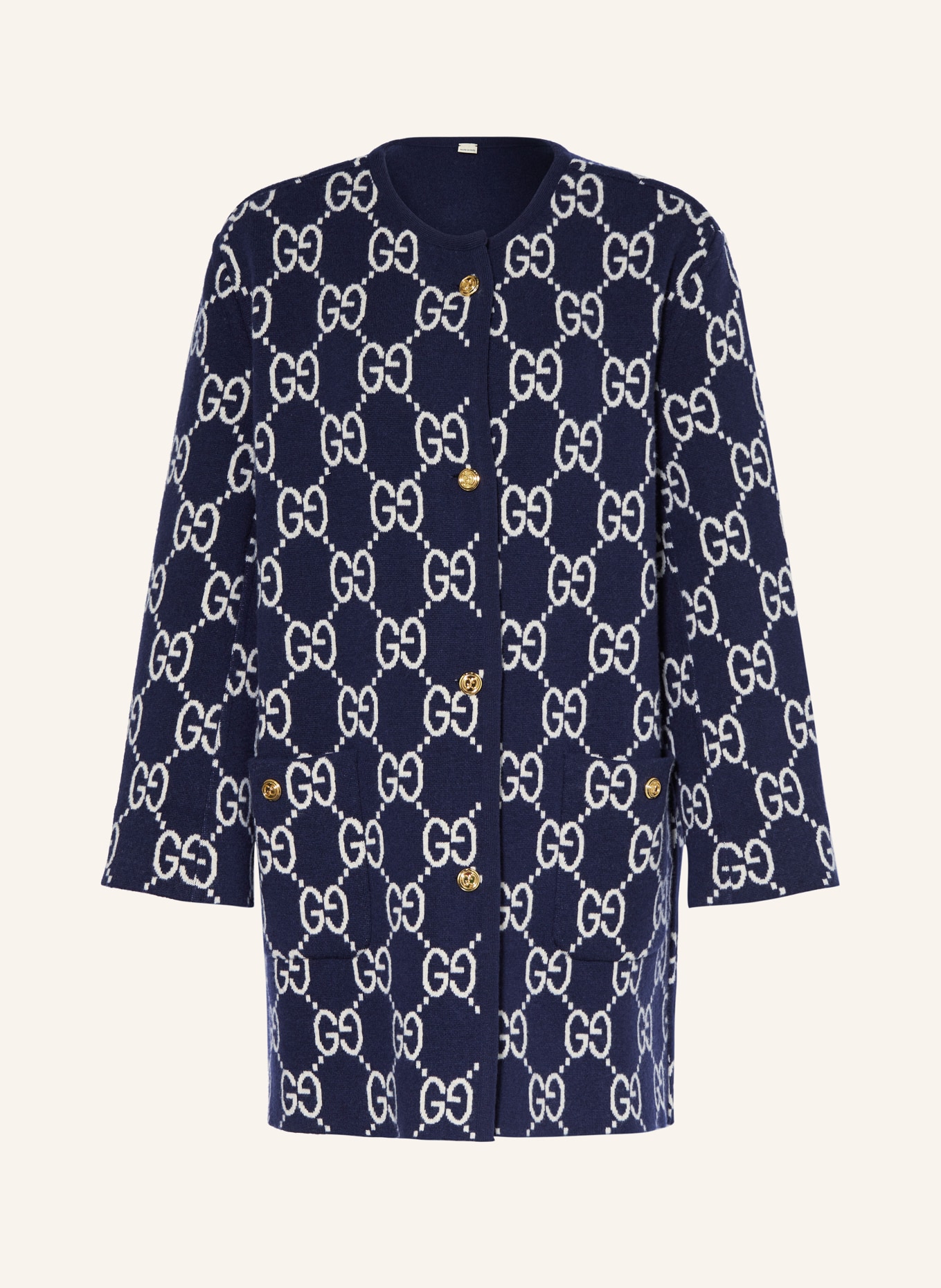 Gucci navy cardigan discount