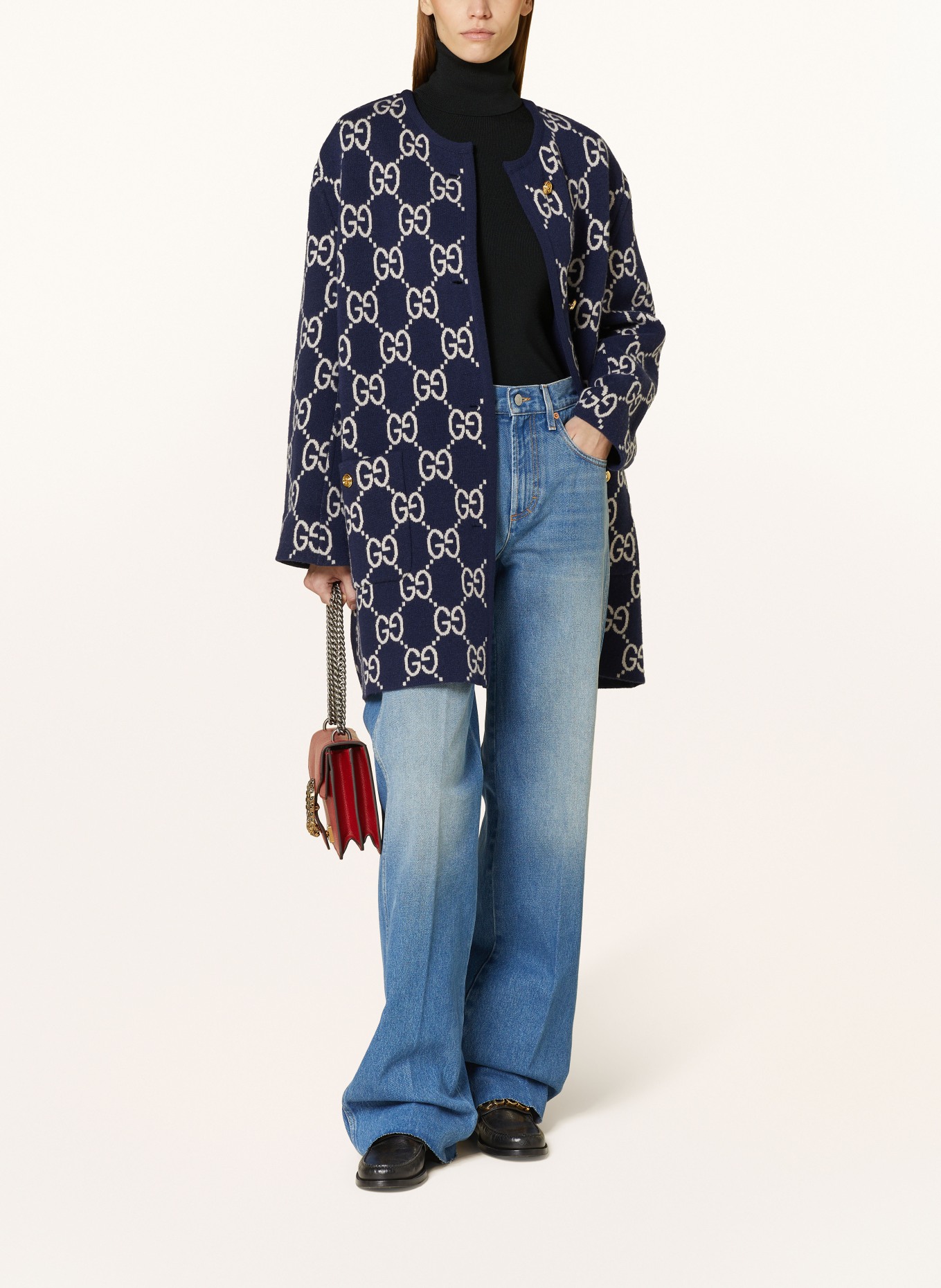 Gucci navy cardigan shop