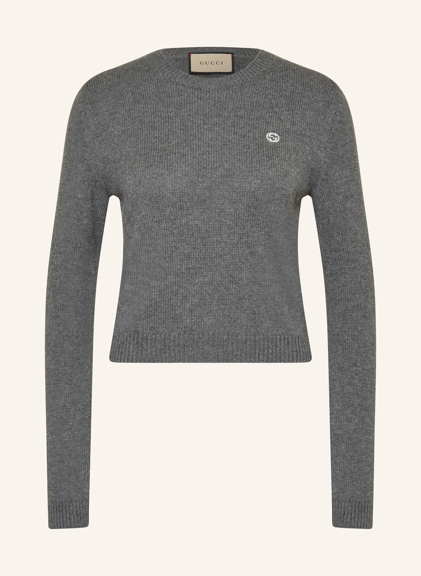 GUCCI Krótki sweter, Kolor: SZARY (Obrazek 1)