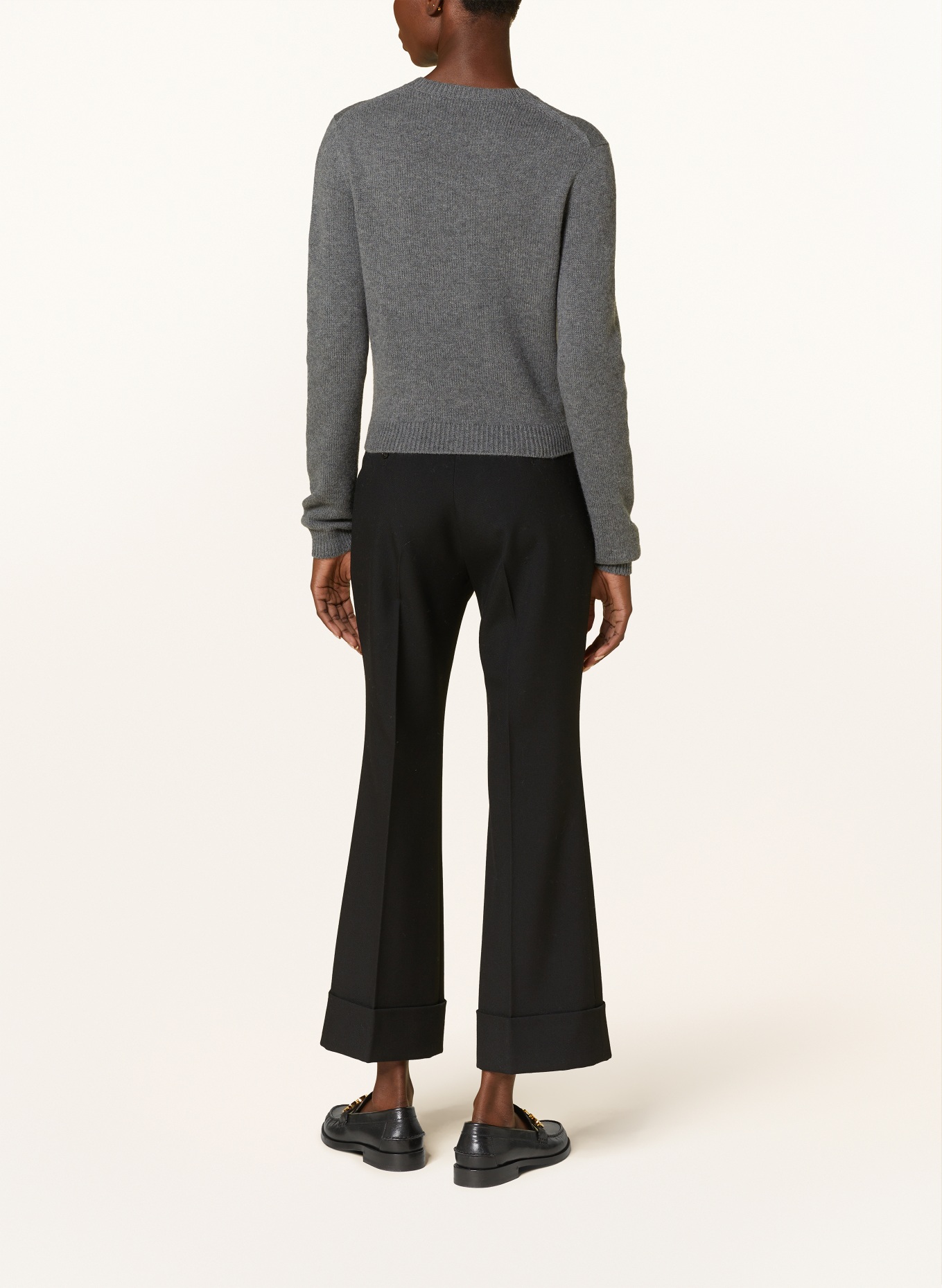 GUCCI Cropped sweater, Color: GRAY (Image 3)