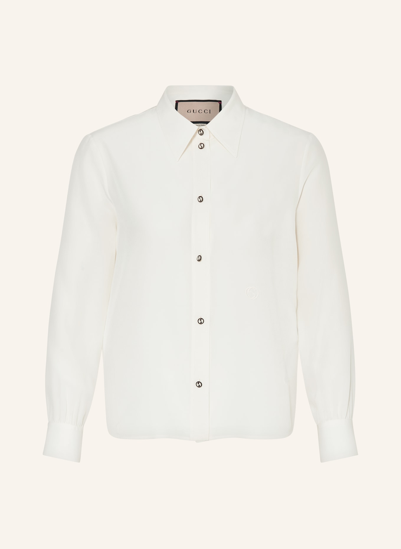 GUCCI Shirt blouse in silk, Color: ECRU (Image 1)