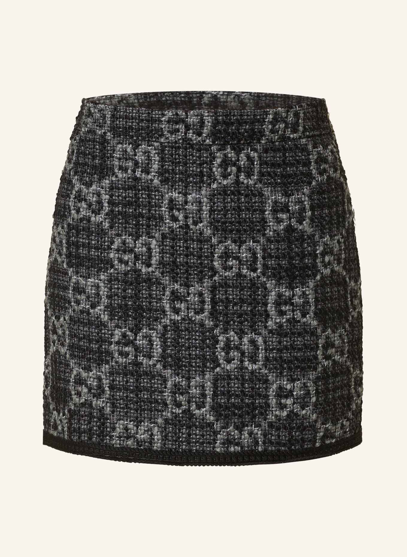 GUCCI Bouclé skirt, Color: BLACK/ GRAY (Image 1)