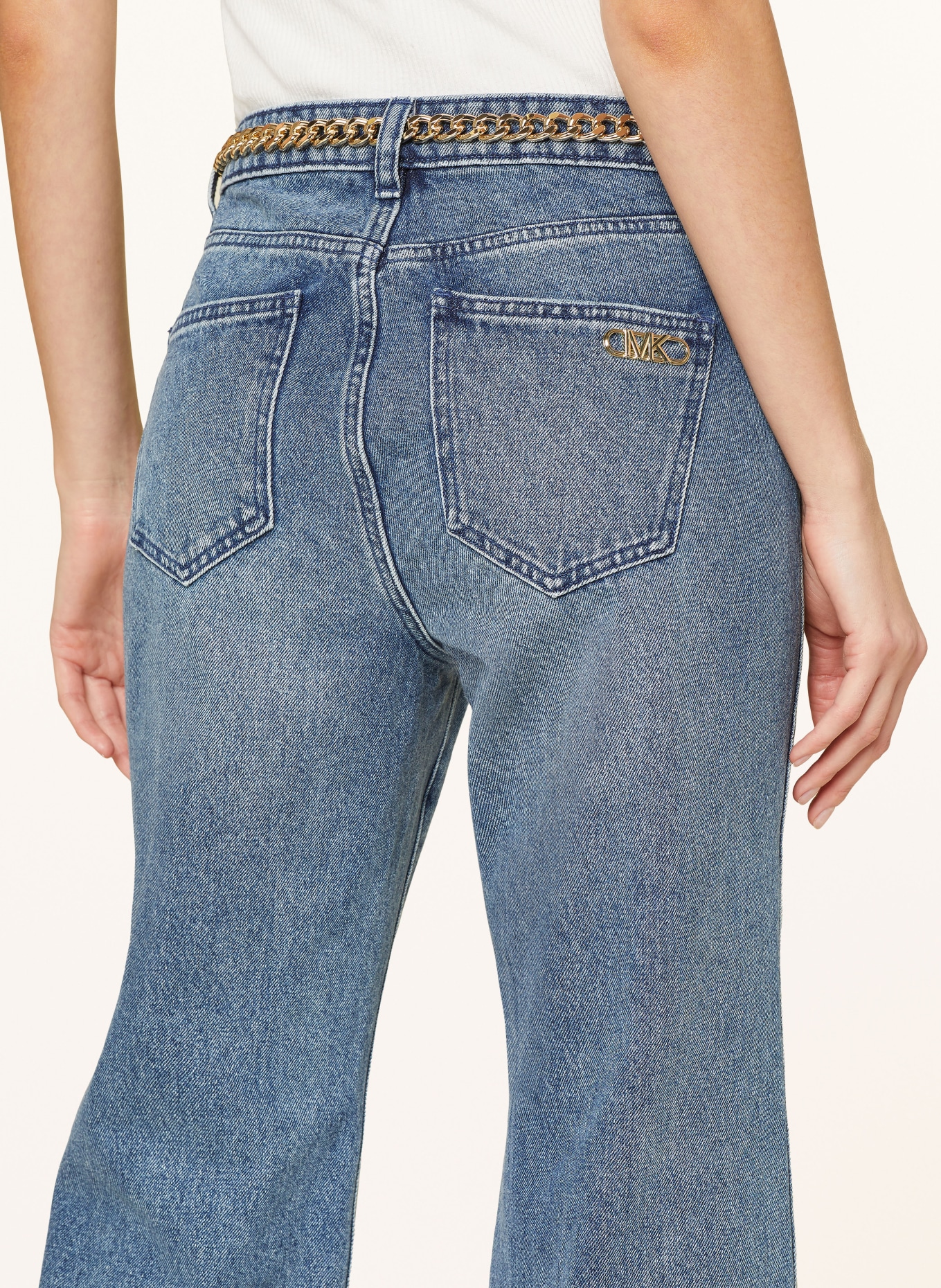 MICHAEL KORS Flared jeans, Color: 913 DUSK BLUE WASH (Image 6)