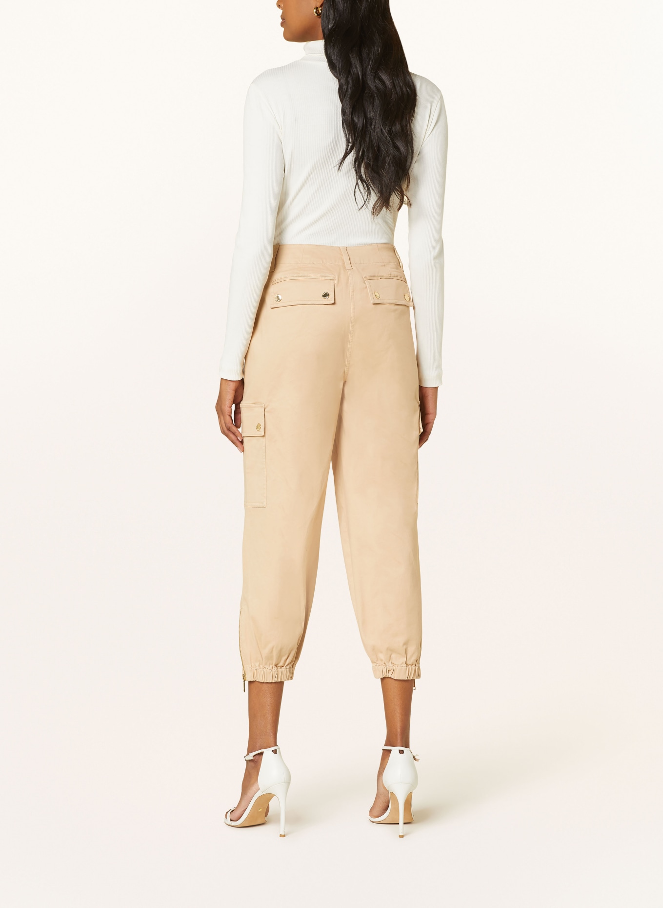 MICHAEL KORS 7/8 cargo pants, Color: LIGHT BROWN (Image 3)