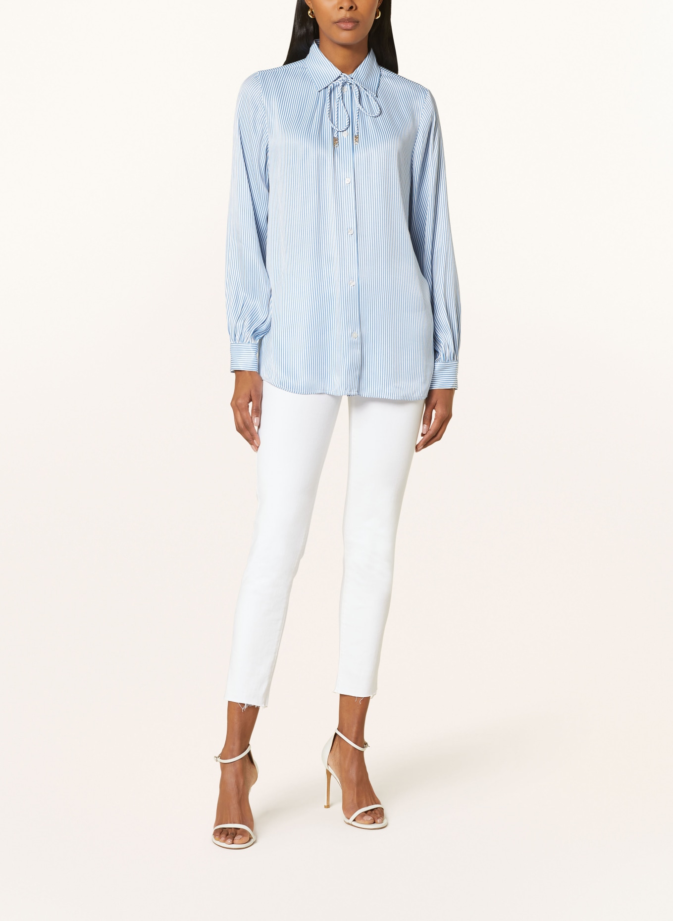 MICHAEL KORS Shirt blouse, Color: BLUE/ WHITE (Image 2)