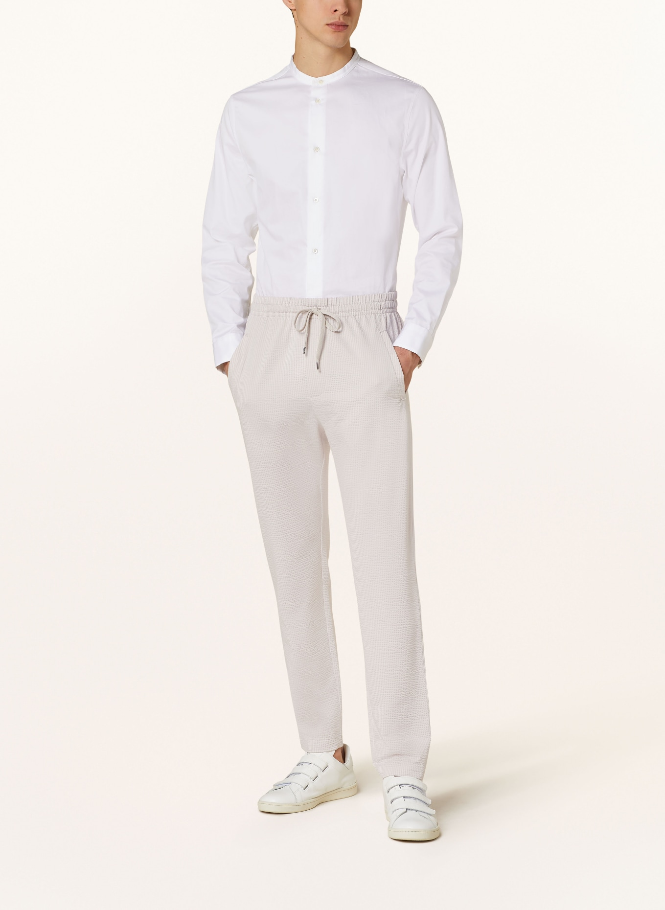 HARRIS WHARF LONDON Spodnie garniturowe extra slim fit, Kolor: BEŻOWY/ KREMOWY (Obrazek 3)