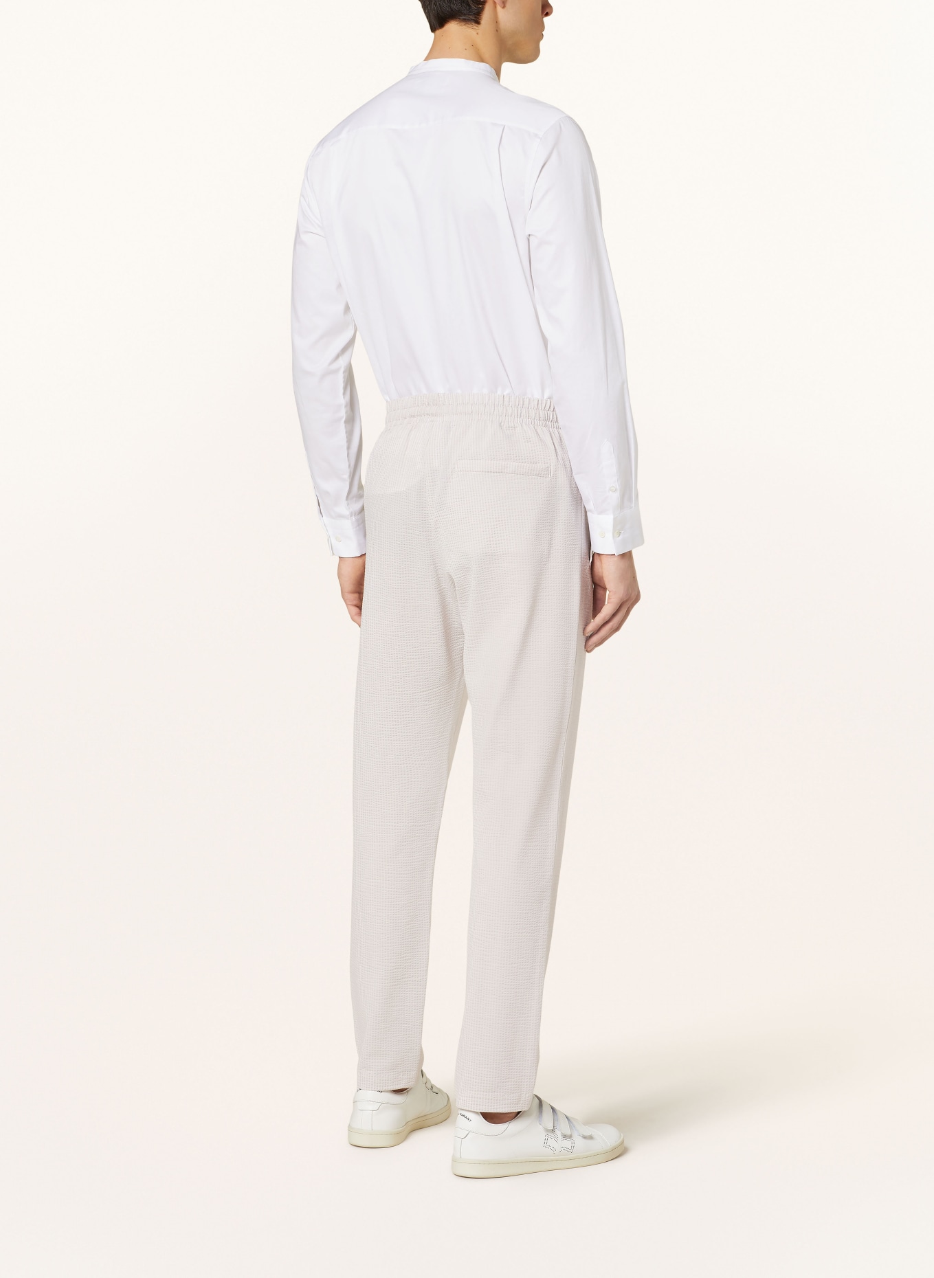HARRIS WHARF LONDON Spodnie garniturowe extra slim fit, Kolor: BEŻOWY/ KREMOWY (Obrazek 4)