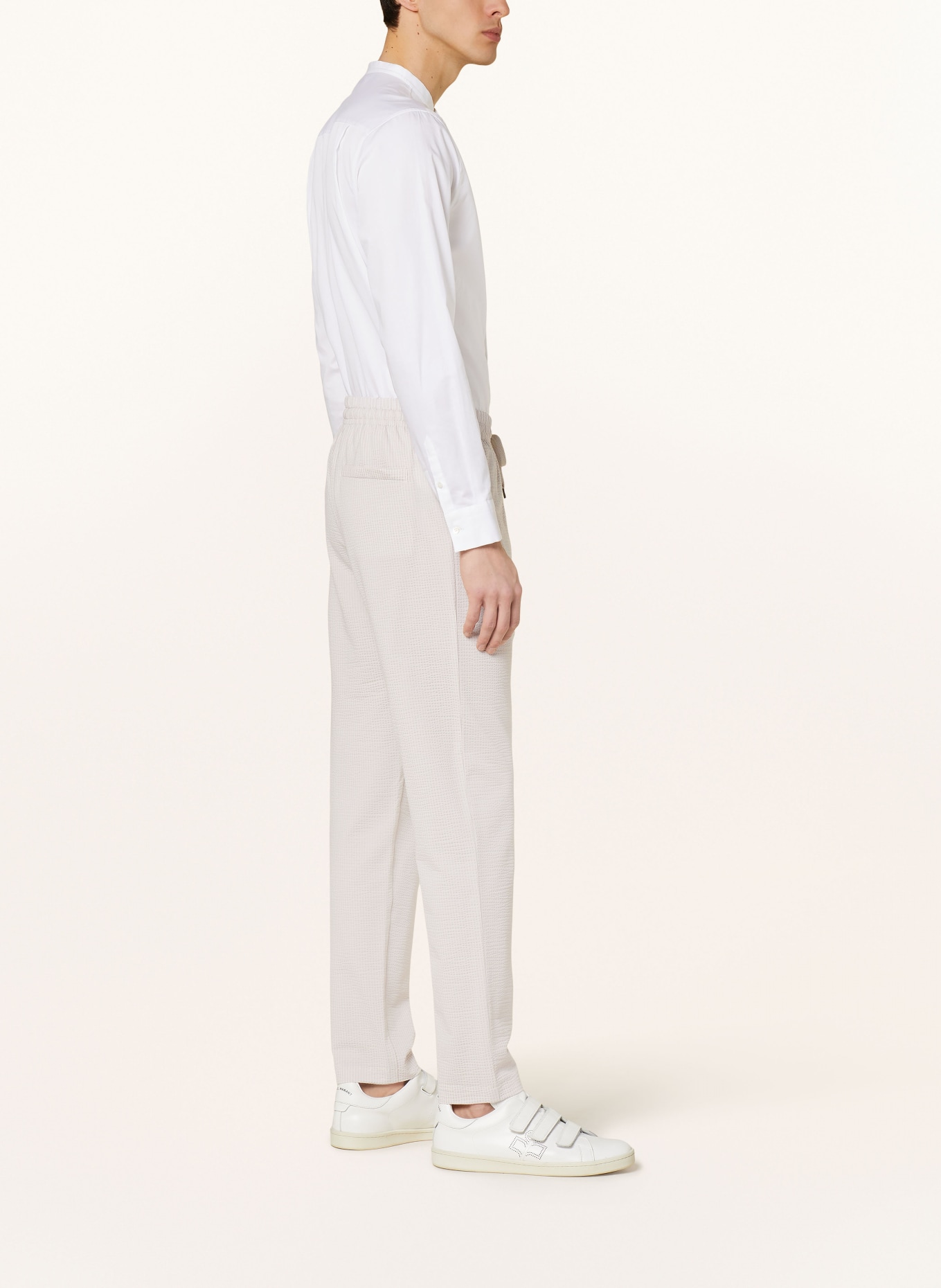 HARRIS WHARF LONDON Spodnie garniturowe extra slim fit, Kolor: BEŻOWY/ KREMOWY (Obrazek 5)