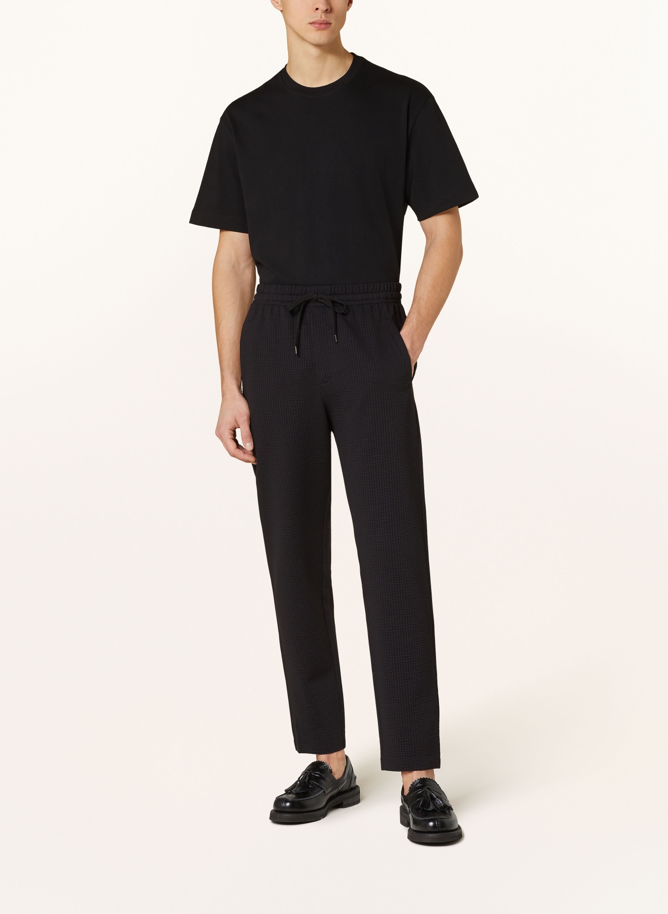 HARRIS WHARF LONDON Suit trousers extra slim fit, Color: BLACK (Image 3)