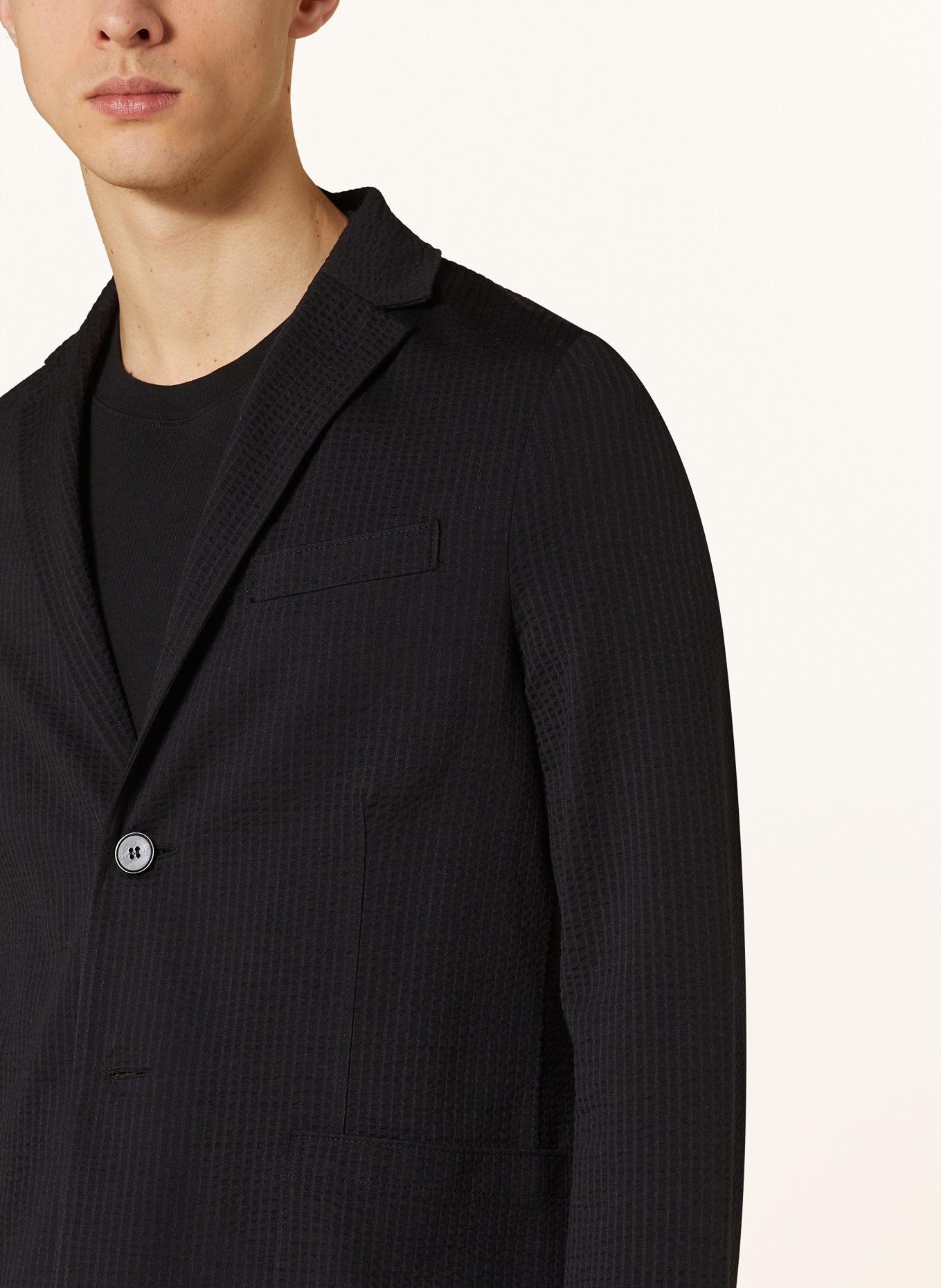 HARRIS WHARF LONDON Suit jacket extra slim fit, Color: BLACK (Image 5)