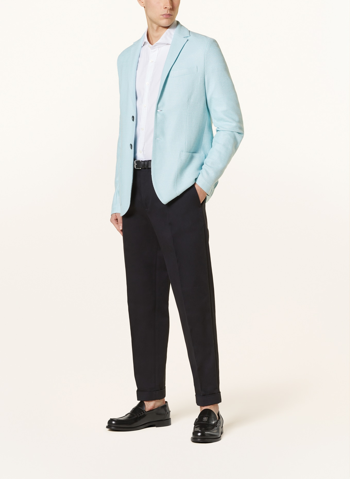 HARRIS WHARF LONDON Linen jacket extra slim fit, Color: LIGHT BLUE (Image 2)