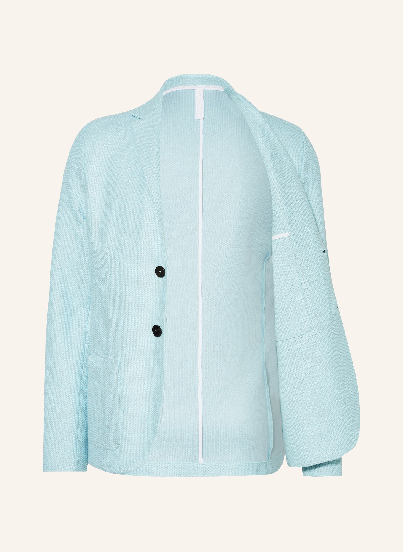 HARRIS WHARF LONDON Linen jacket extra slim fit, Color: LIGHT BLUE (Image 4)