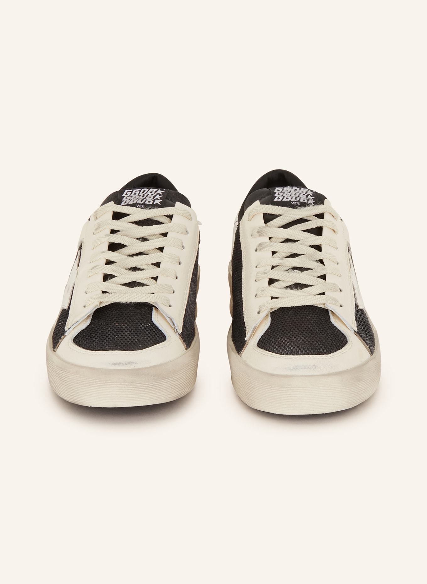 GOLDEN GOOSE Sneakers STARDAN, Color: WHITE/ BLACK/ SILVER (Image 3)