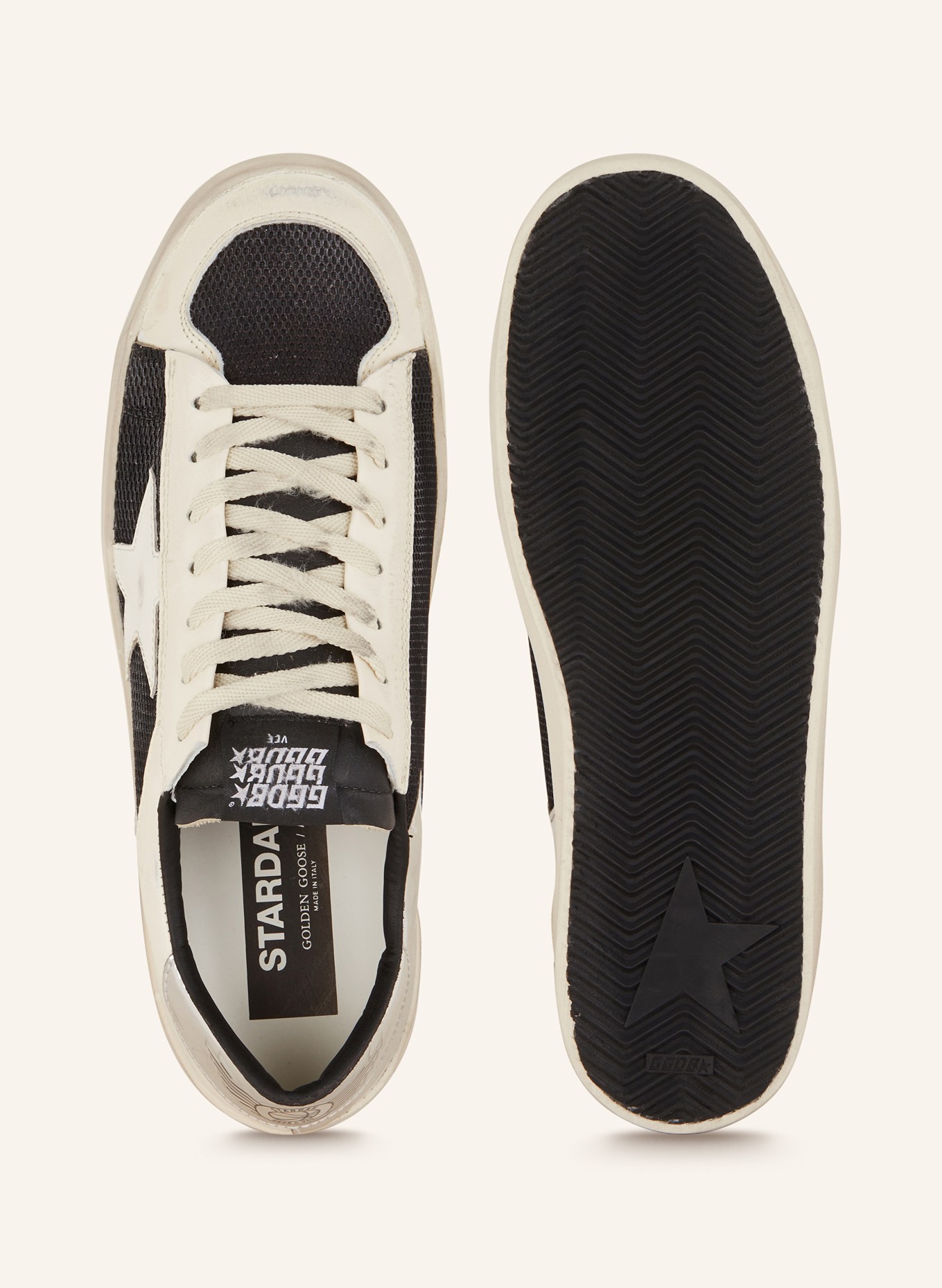 GOLDEN GOOSE Sneakers STARDAN, Color: WHITE/ BLACK/ SILVER (Image 5)