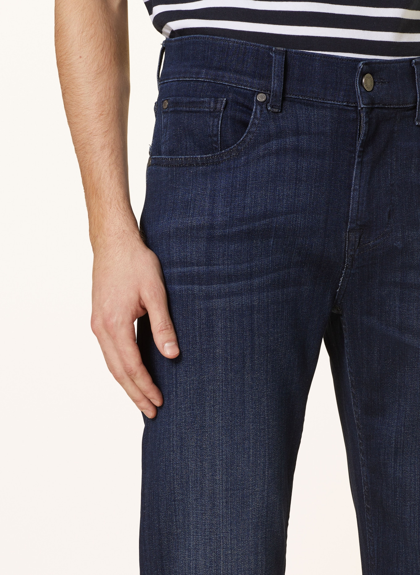 7 for all mankind Jeans SLIMMY TAPERED Modern Slim, Farbe: DUNKELBLAU (Bild 5)