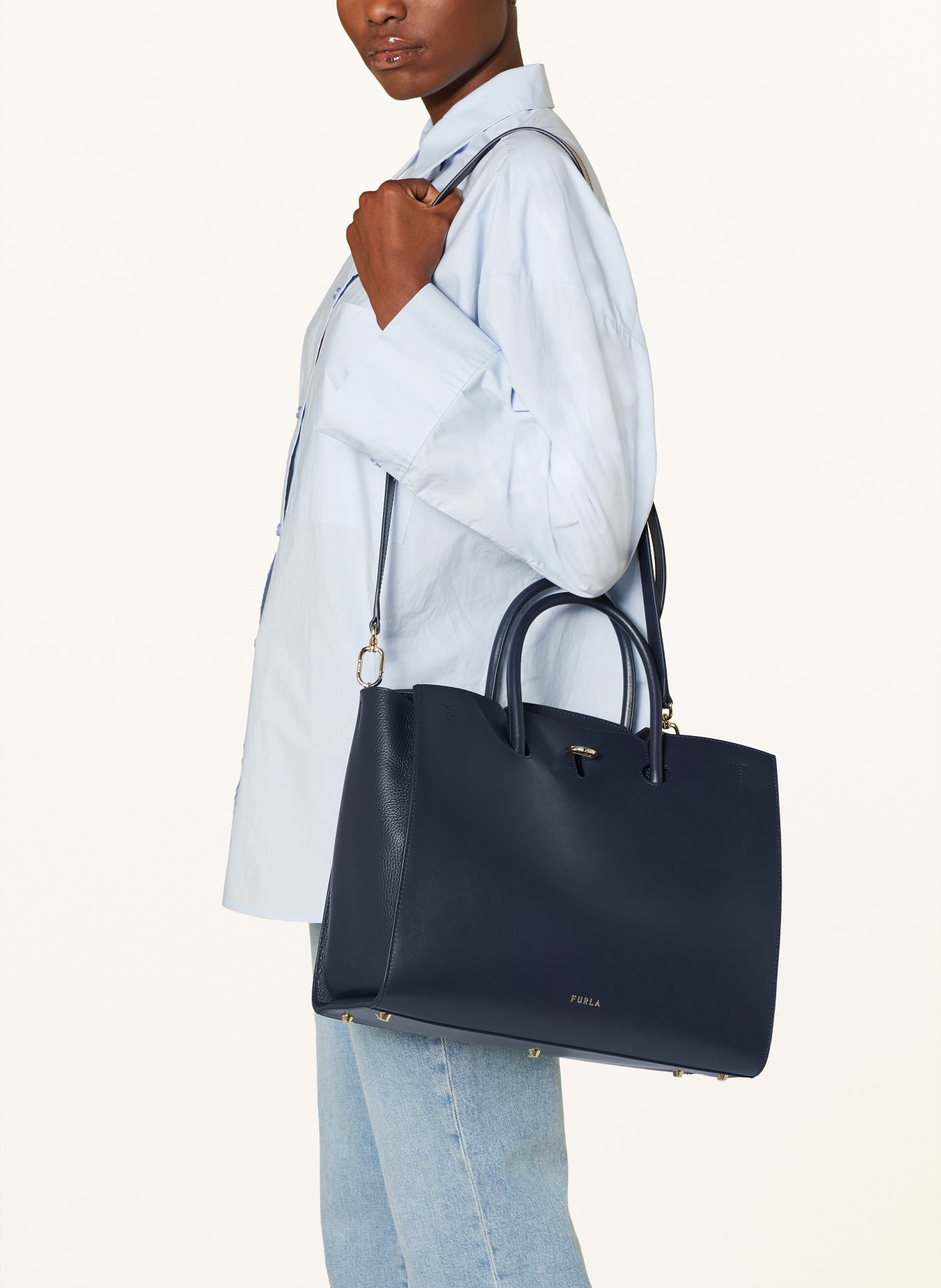 FURLA Handbag GENESI, Color: DARK BLUE (Image 4)