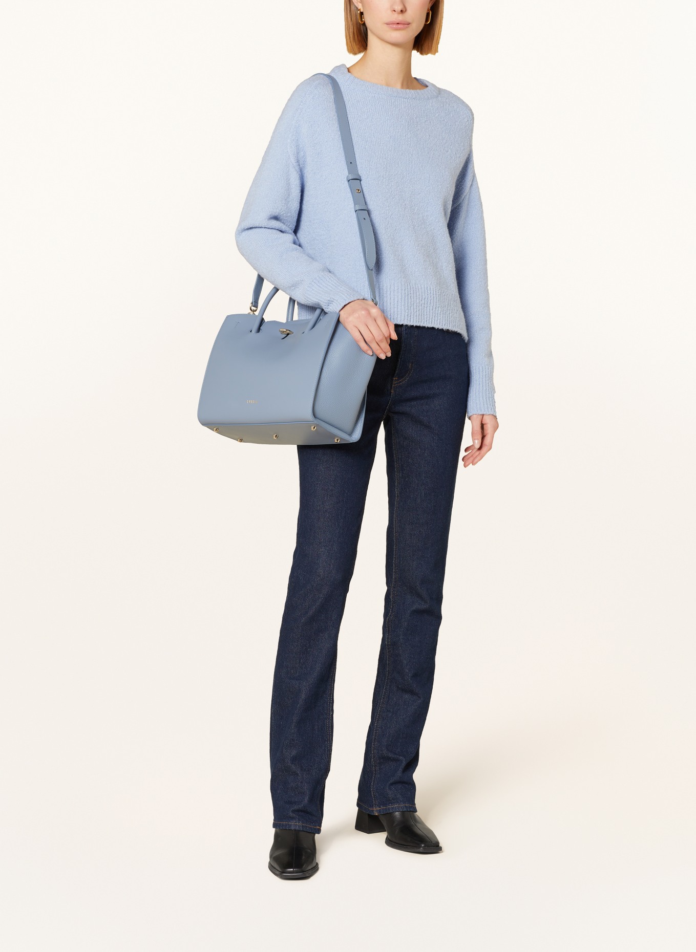 FURLA Handbag GENESI, Color: BLUE GRAY (Image 5)