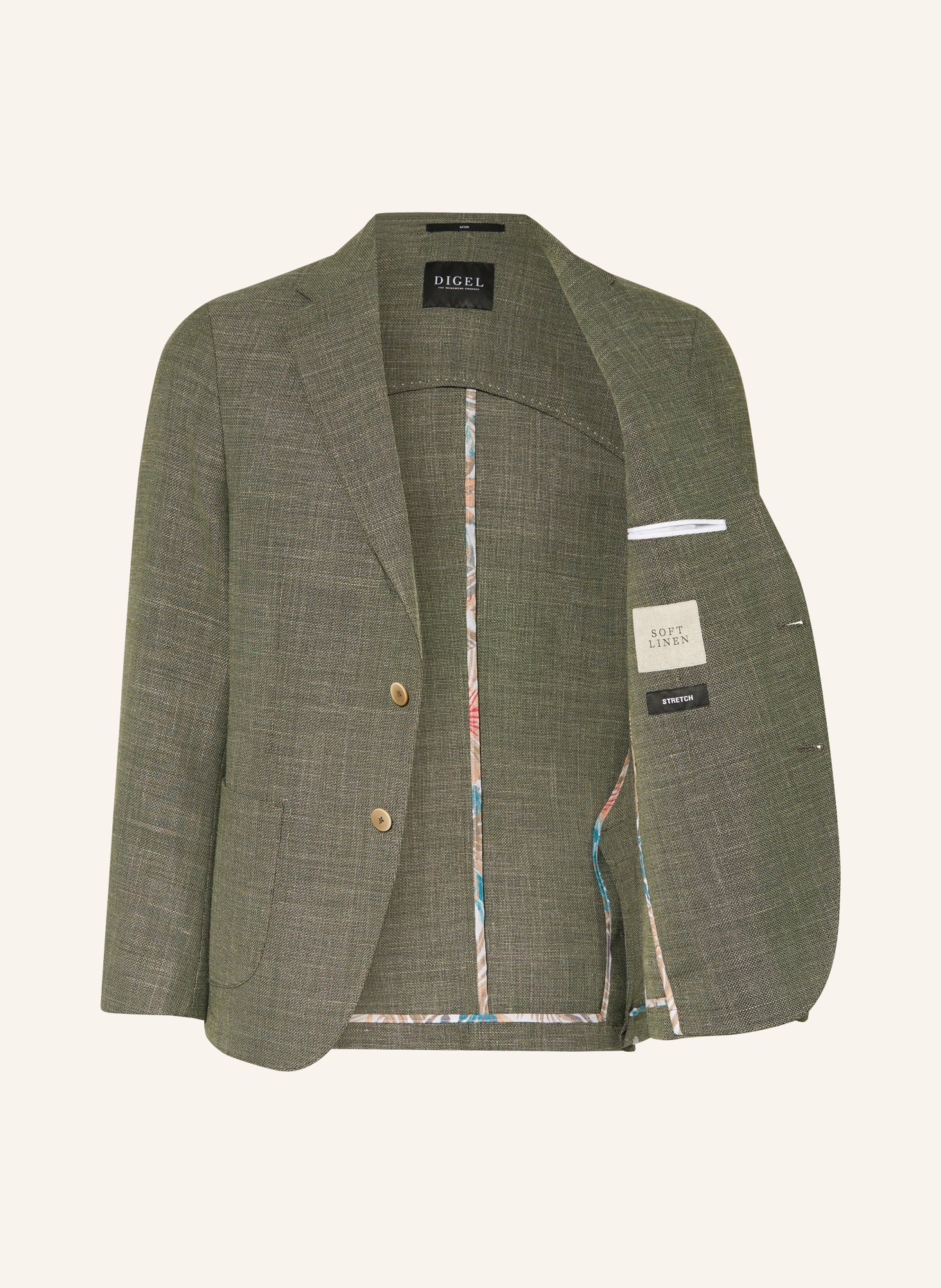 DIGEL Tailored jacket KRISTO Slim Fit, Color: GREEN (Image 4)