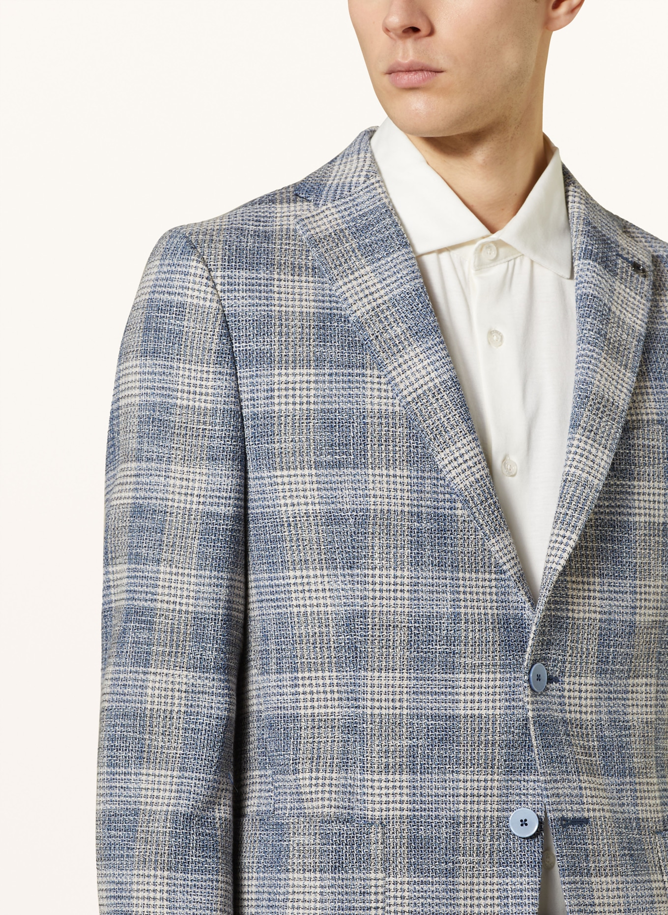DIGEL Tailored jacket EDWARD Modern Fit, Color: BLUE/ LIGHT BLUE/ WHITE (Image 5)