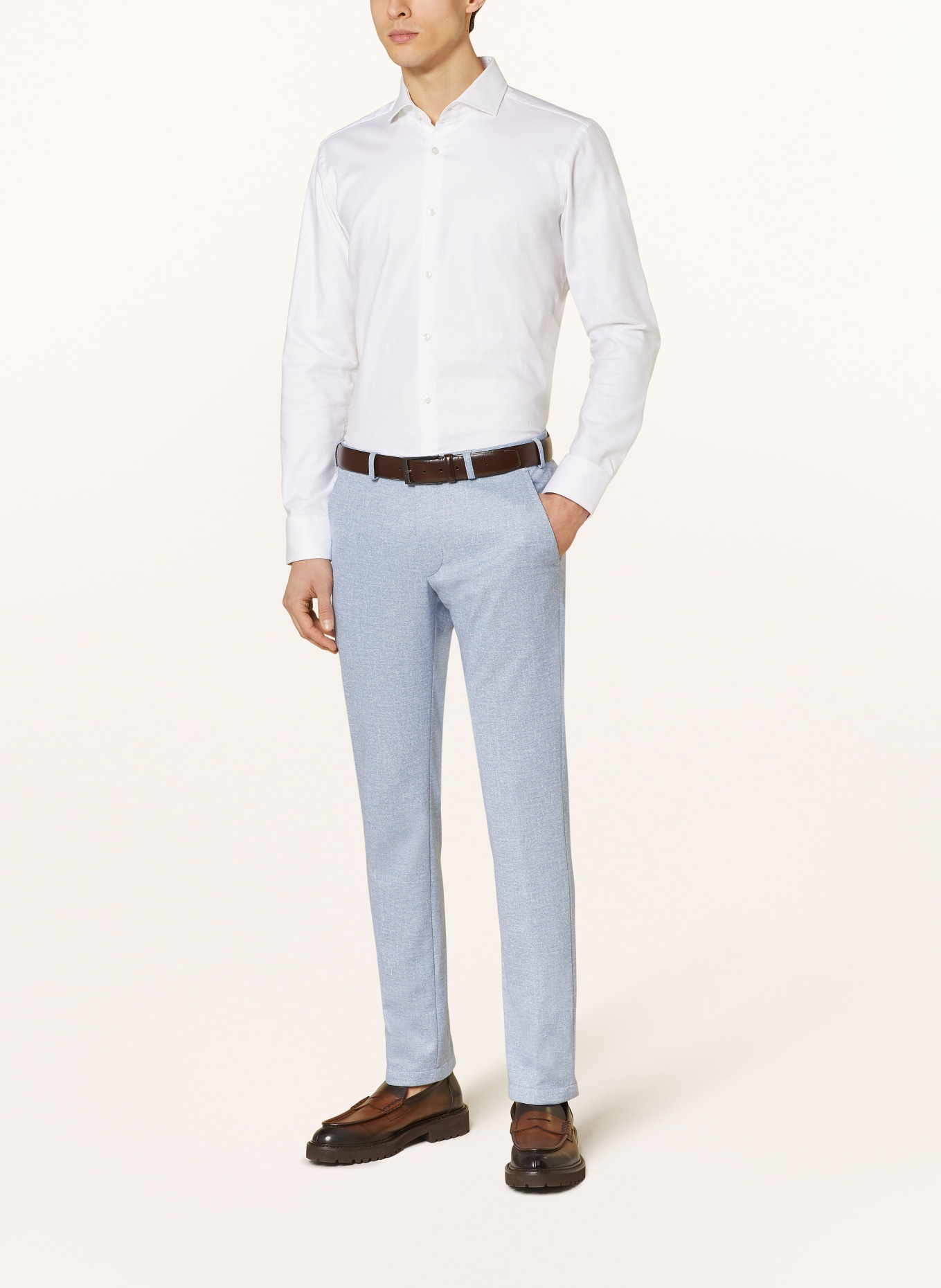 DIGEL Oblekové kalhoty SERGIO-ST Regular Fit z žerzeje, Barva: 26 BLAU (Obrázek 3)