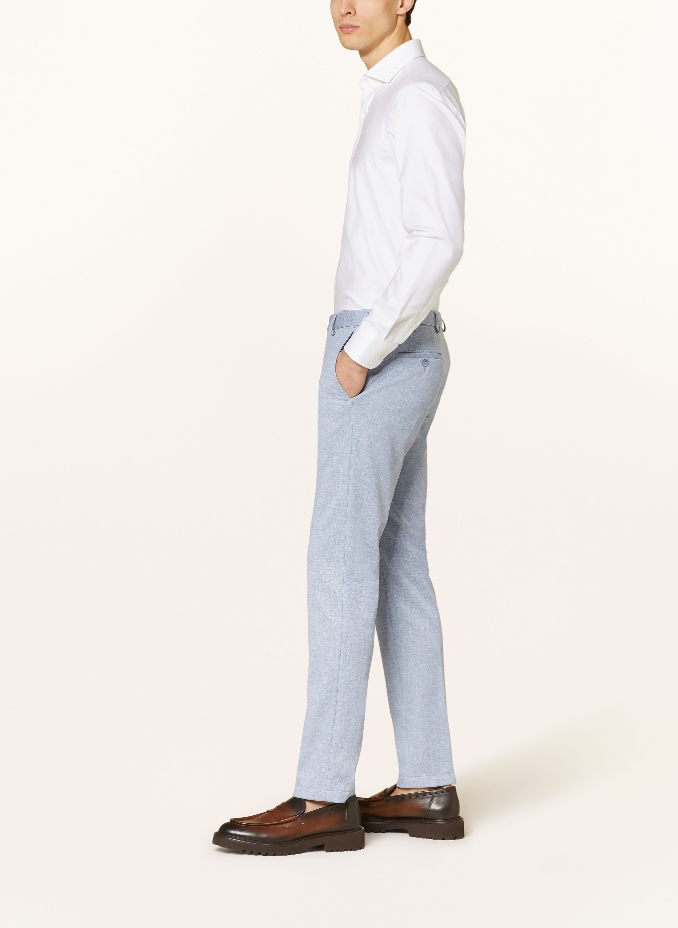 DIGEL Spodnie garniturowe SERGIO-ST regular fit z dżerseju, Kolor: 26 BLAU (Obrazek 5)
