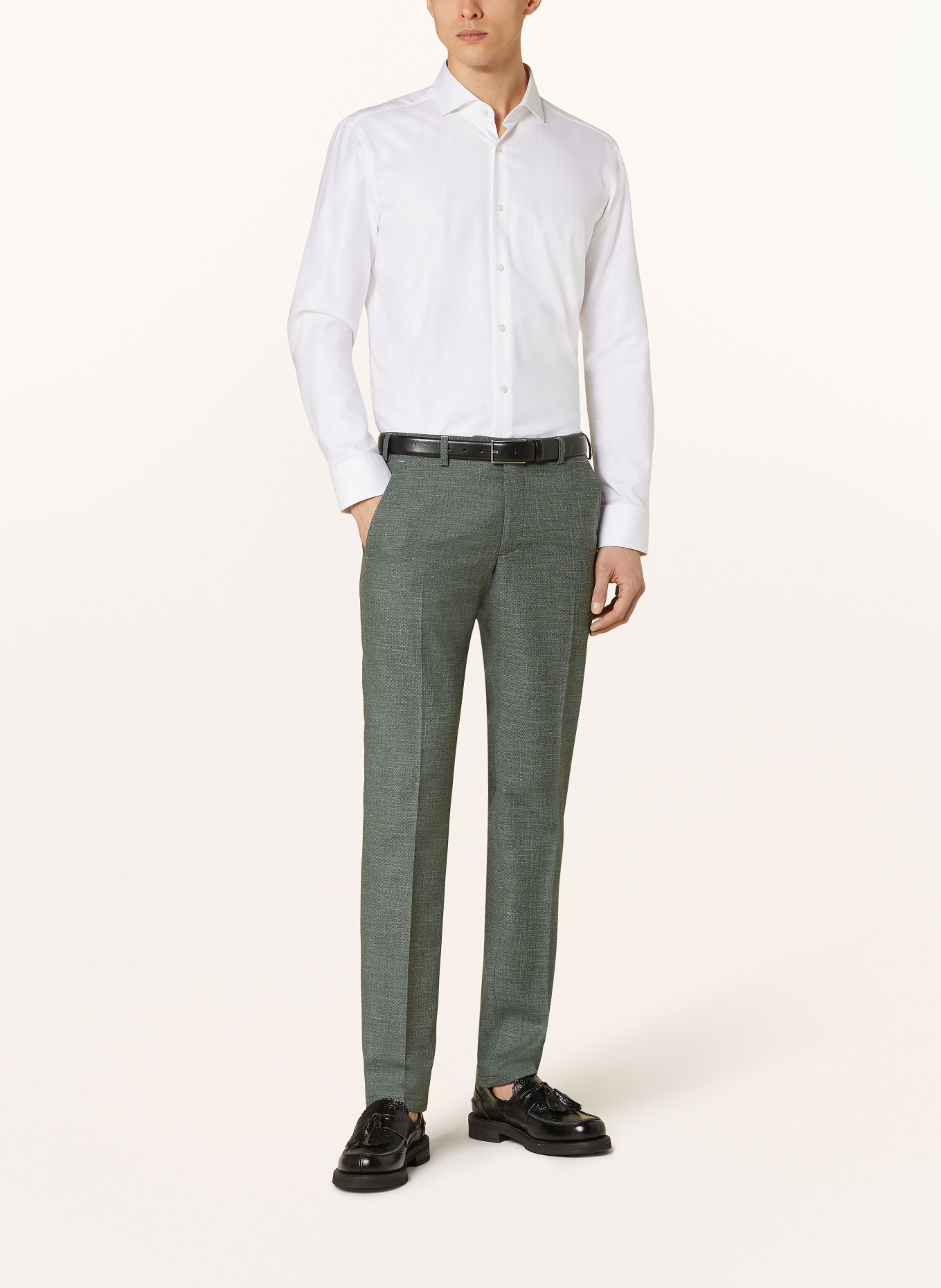DIGEL Oblekové kalhoty SERGIO Modern Fit, Barva: ZELENÁ (Obrázek 3)