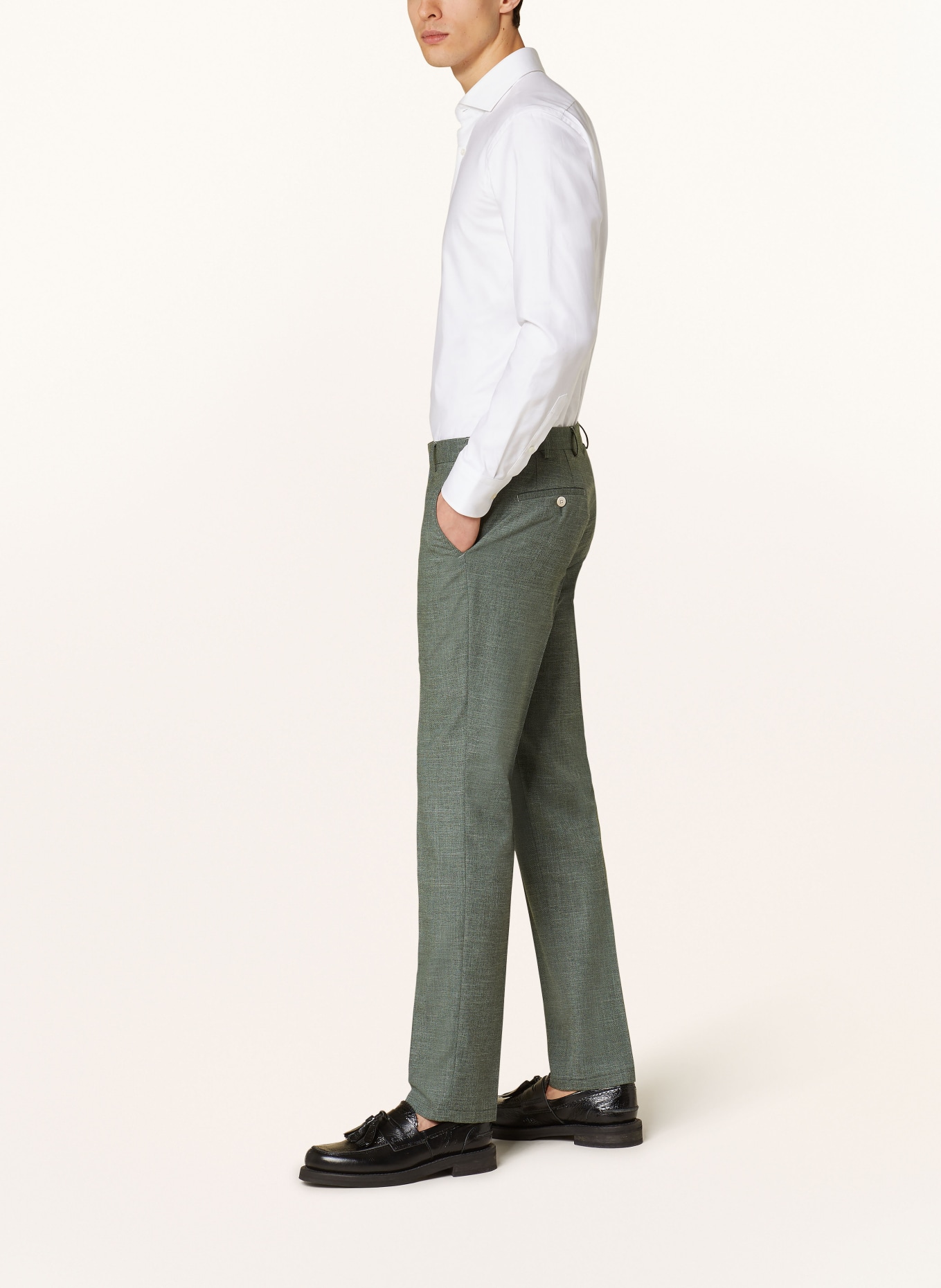 DIGEL Oblekové kalhoty SERGIO Modern Fit, Barva: ZELENÁ (Obrázek 5)