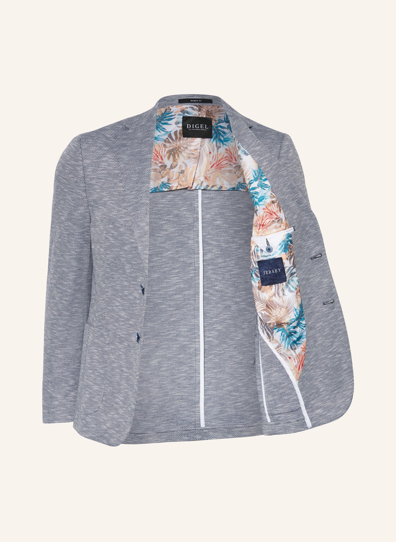 DIGEL Jersey jacket EDWARD modern fit, Color: BLUE (Image 4)