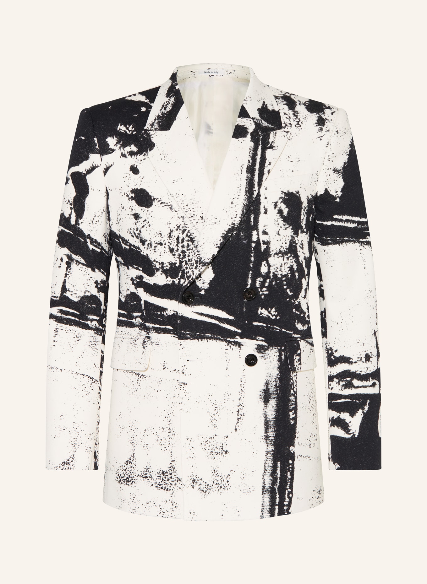 Alexander McQUEEN Suit jacket Slim Fit, Color: BLACK/ WHITE (Image 1)