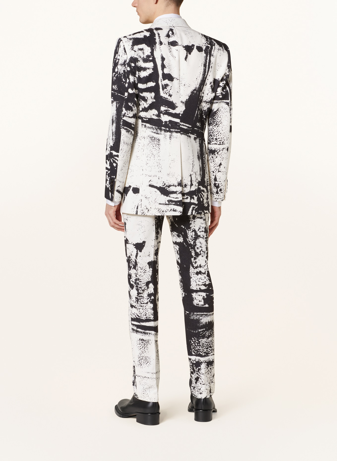 Alexander McQUEEN Suit jacket Slim Fit, Color: BLACK/ WHITE (Image 3)