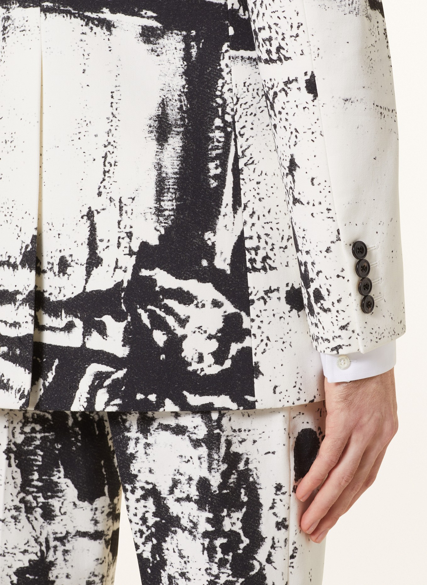 Alexander McQUEEN Suit jacket Slim Fit, Color: BLACK/ WHITE (Image 6)