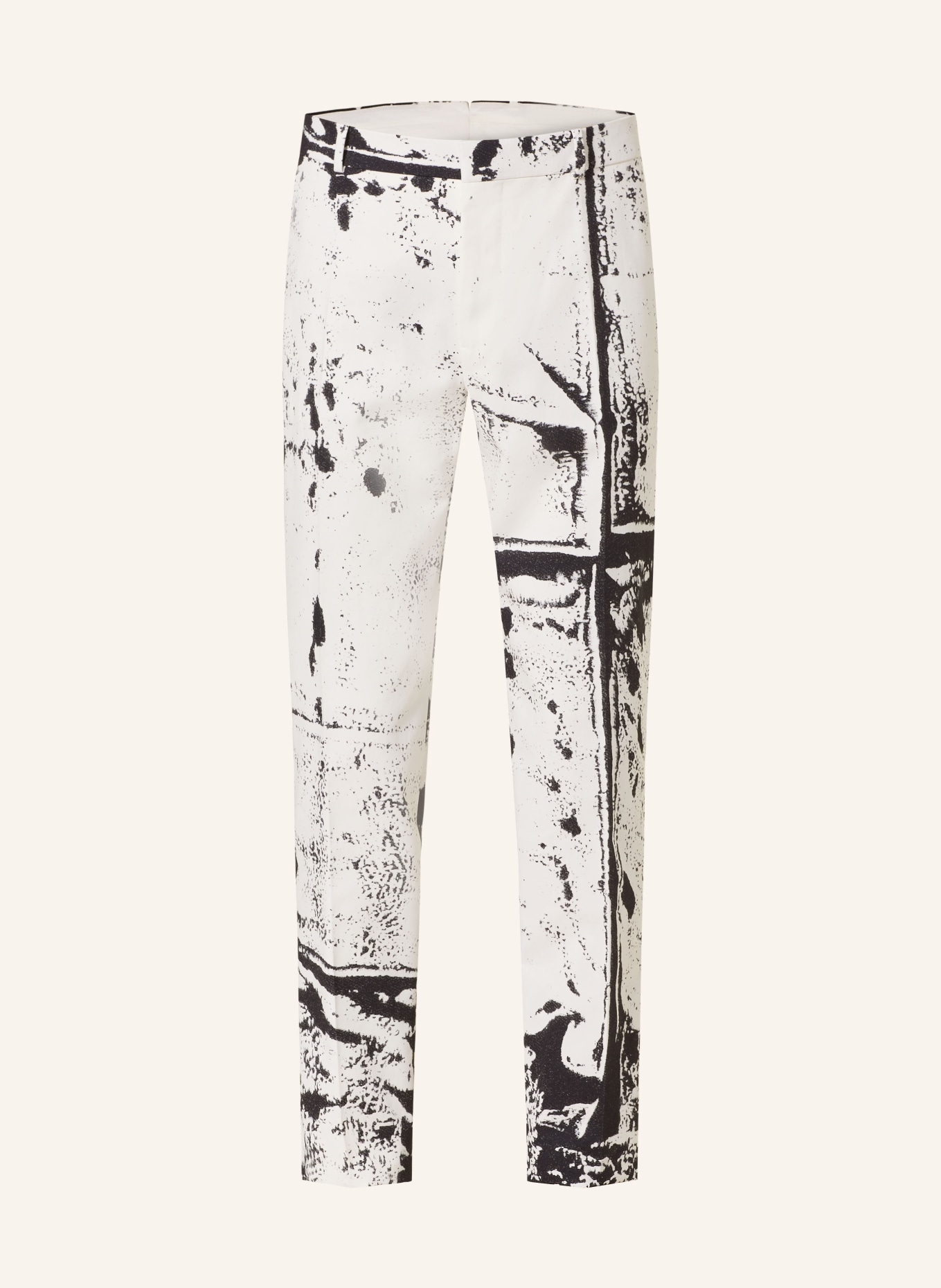 Alexander McQUEEN Suit trousers slim fit, Color: BLACK/ WHITE (Image 1)