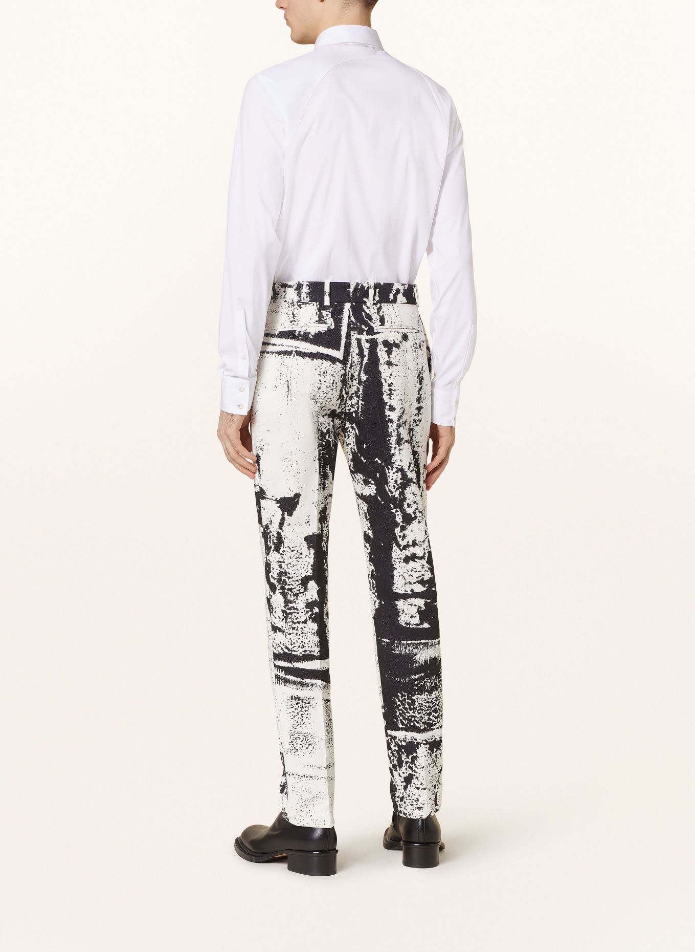 Alexander McQUEEN Suit trousers slim fit, Color: BLACK/ WHITE (Image 4)