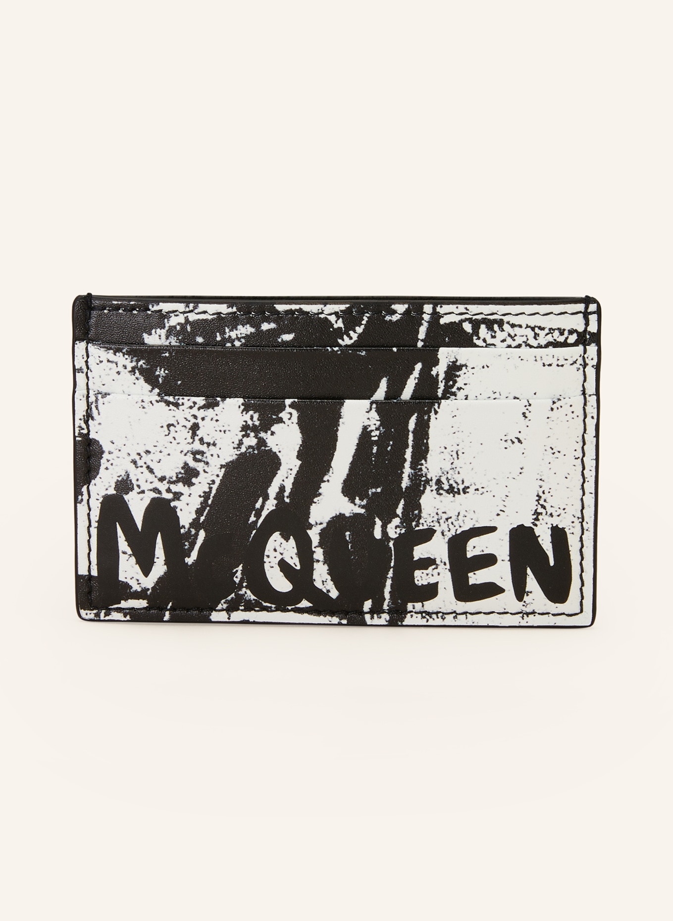 Alexander McQUEEN Card case, Color: BLACK/ WHITE (Image 1)