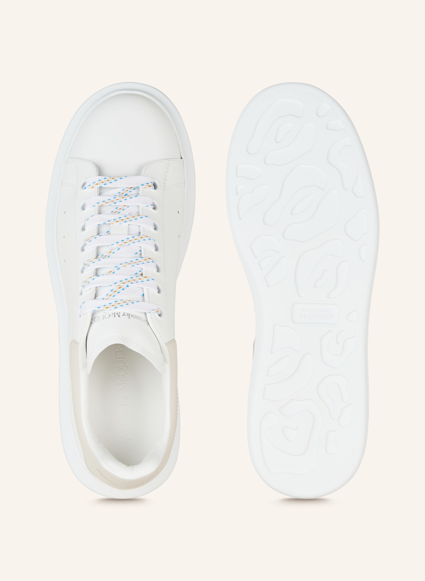 Alexander McQUEEN Sneakers in white/ beige