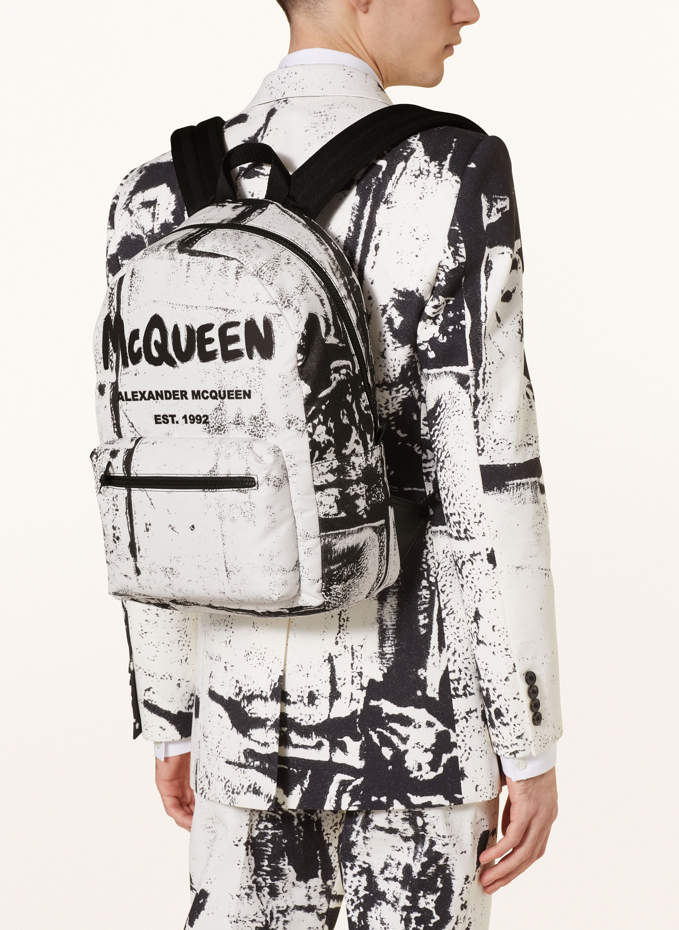 Alexander McQUEEN Backpack, Color: BLACK/ WHITE (Image 4)