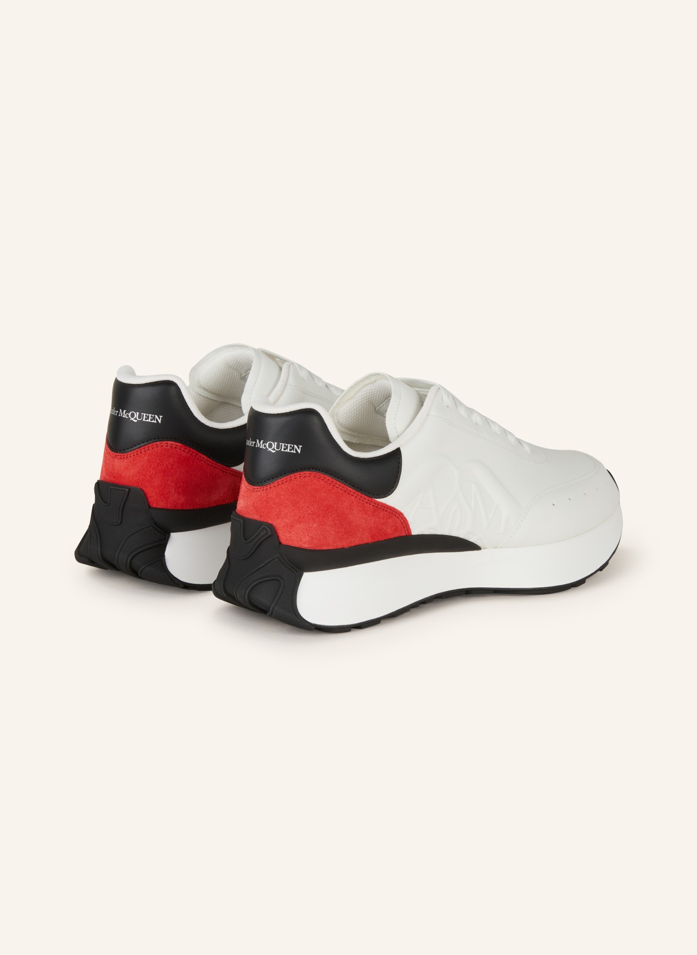 Alexander McQUEEN Sneakers SPRINT RUNNER, Color: WHITE/ RED/ BLACK (Image 2)