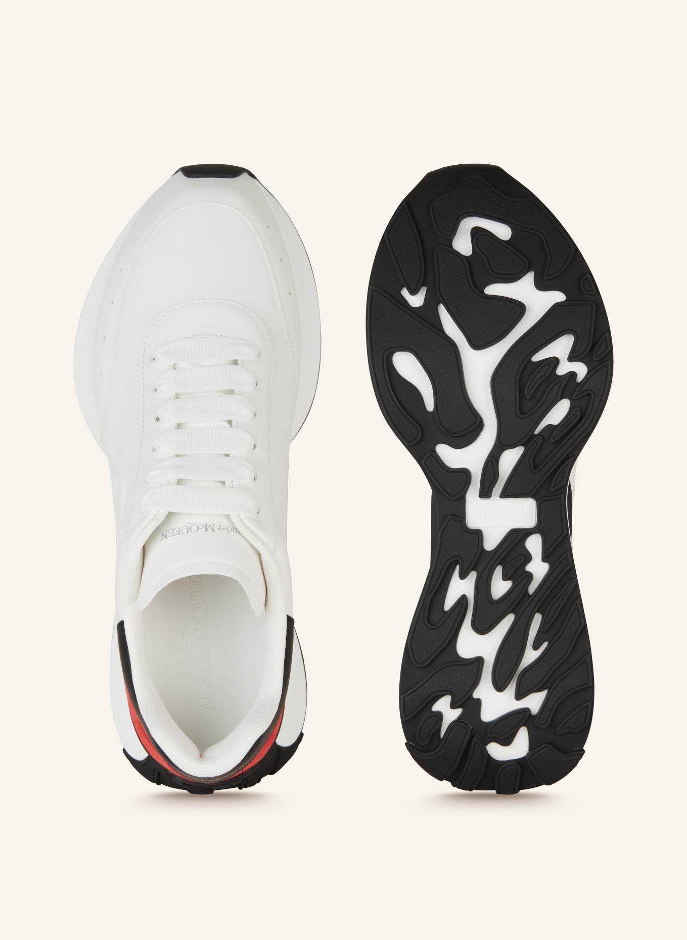 Alexander McQUEEN Sneakers SPRINT RUNNER, Color: WHITE/ RED/ BLACK (Image 5)