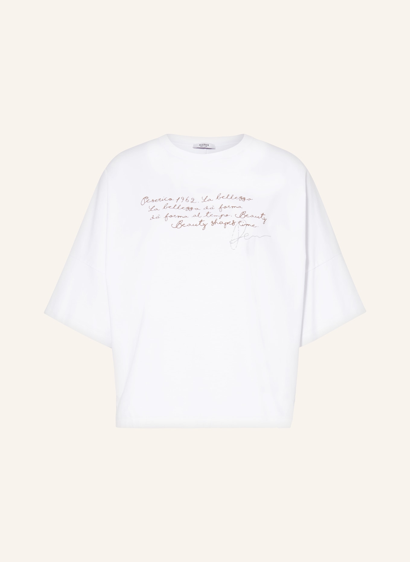 PESERICO T-shirt, Color: WHITE (Image 1)