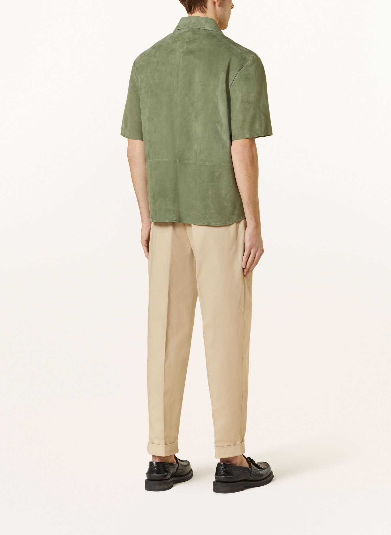 ARMA Leather overshirt CETO, Color: GREEN (Image 3)