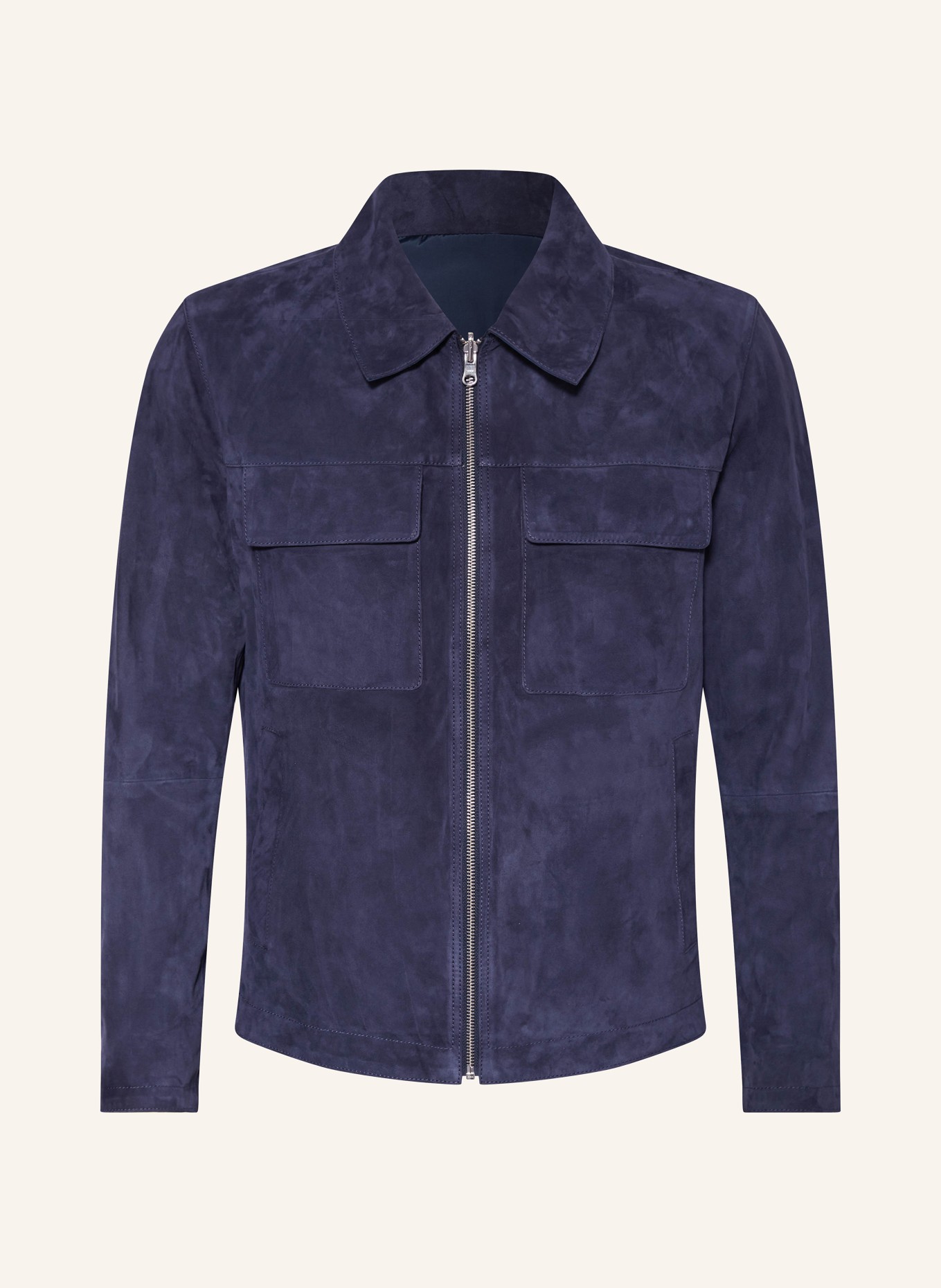 ARMA Reversible leather jacket ROLF, Color: BLUE (Image 1)