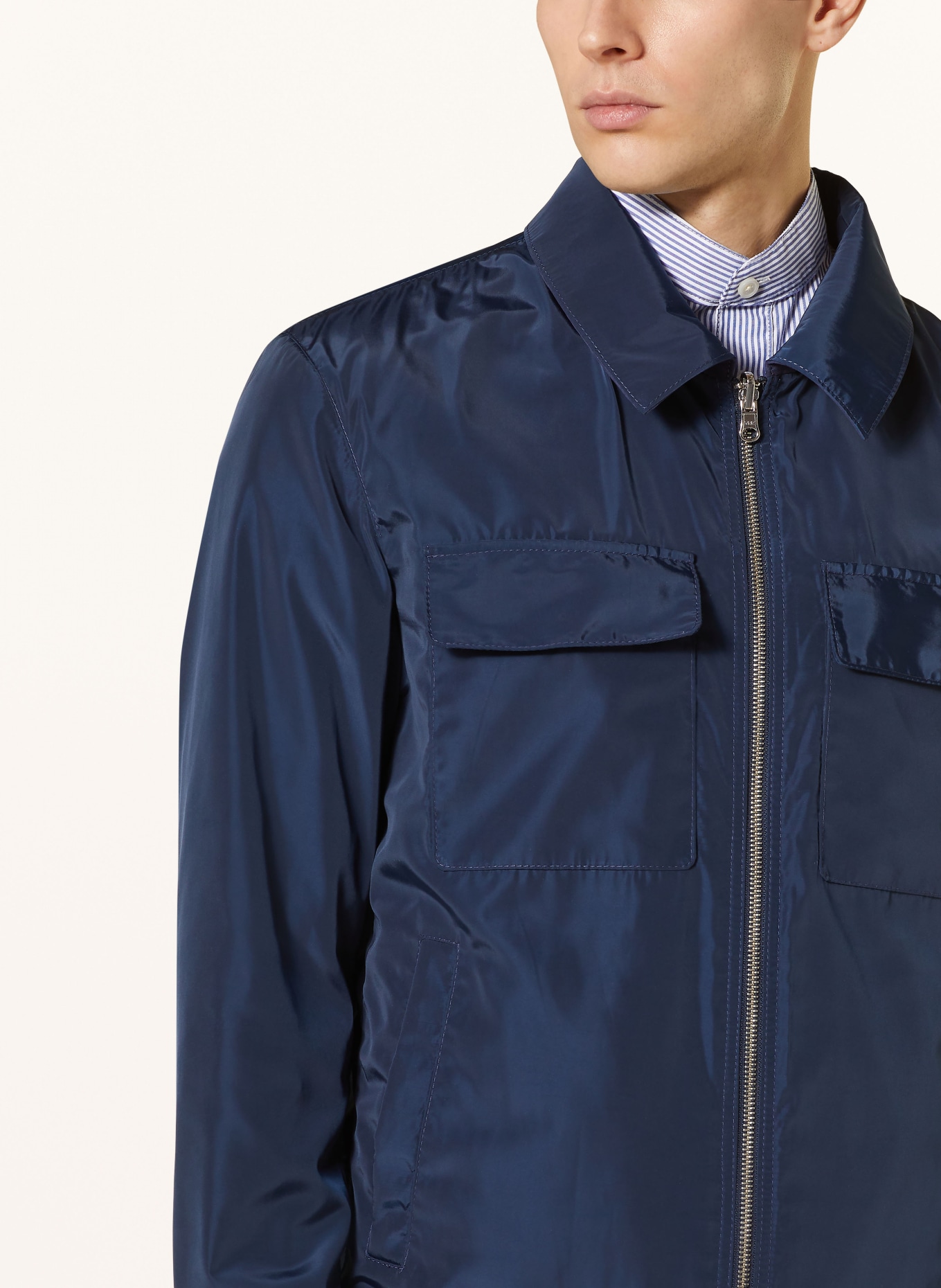 ARMA Reversible leather jacket ROLF, Color: BLUE (Image 6)