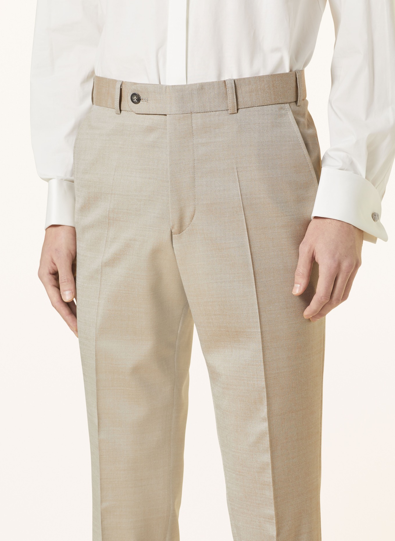 WILVORST Spodnie garniturowe extra slim fit, Kolor: 068 Cappuccino (Obrazek 6)