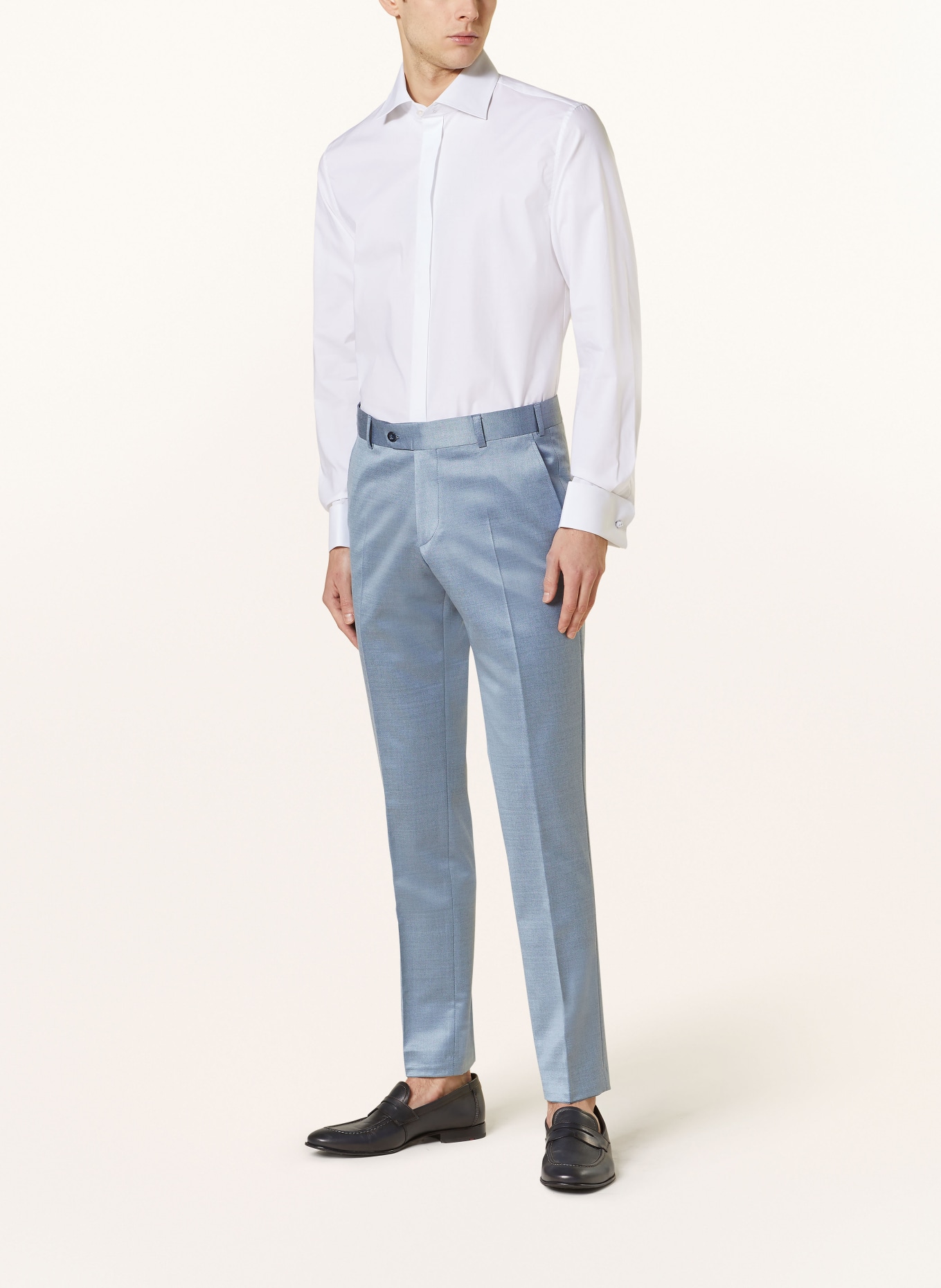 WILVORST Spodnie garniturowe slim fit, Kolor: 036 hell Blau (Obrazek 3)